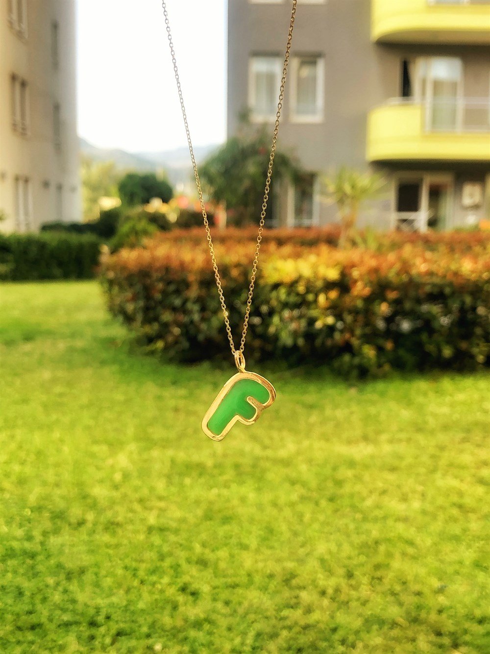 Summer Edition Renkli Harf Gümüş Kolye