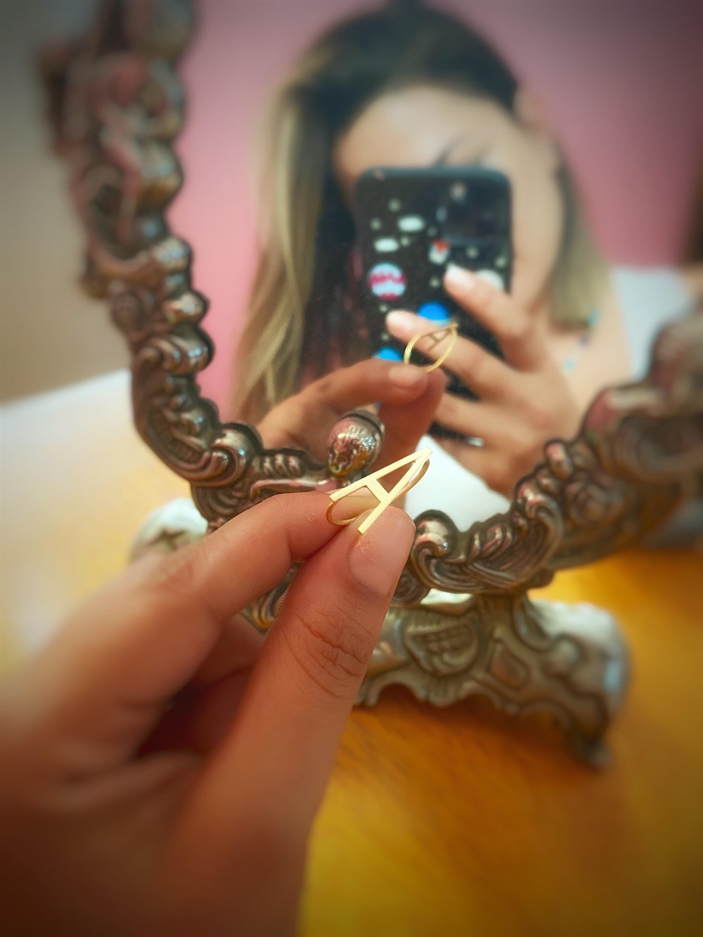 Tasarım Harf Gümüş Yüzük