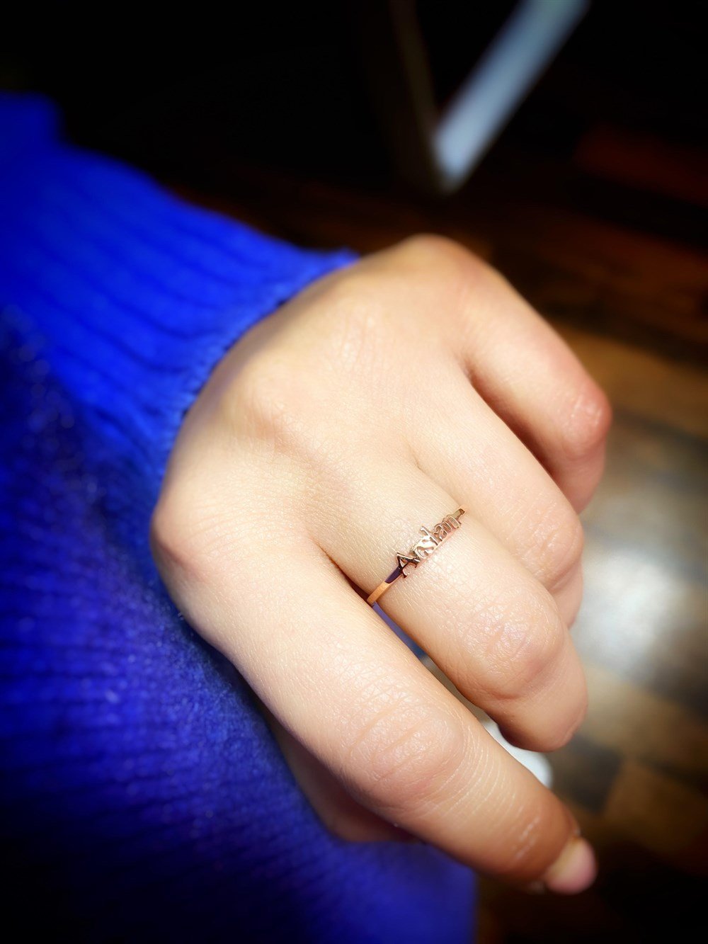 Tasarım Minimal Gümüş Yüzük