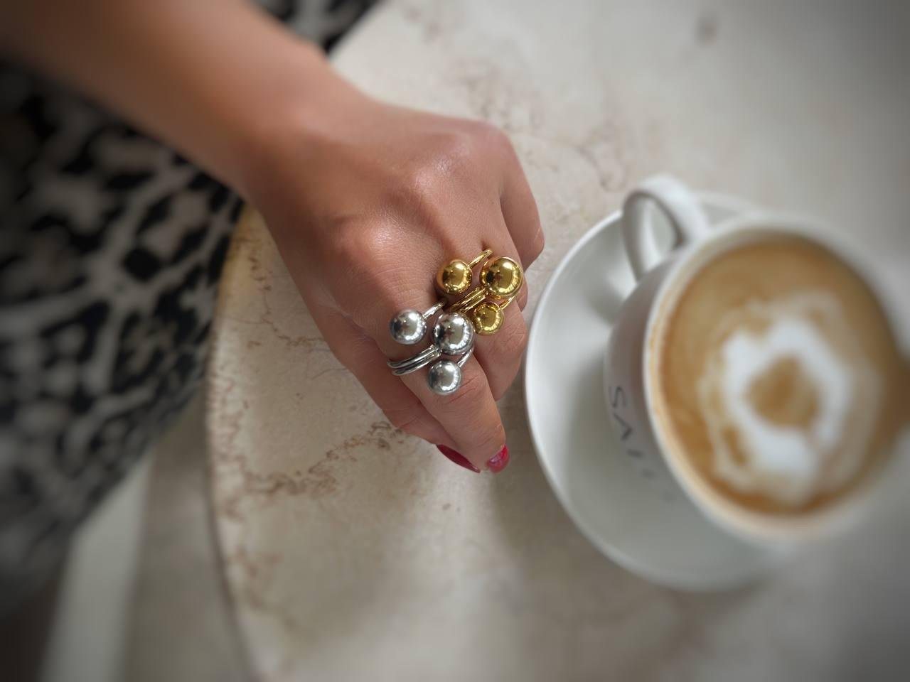 Üçlü Topçuk Yüzük