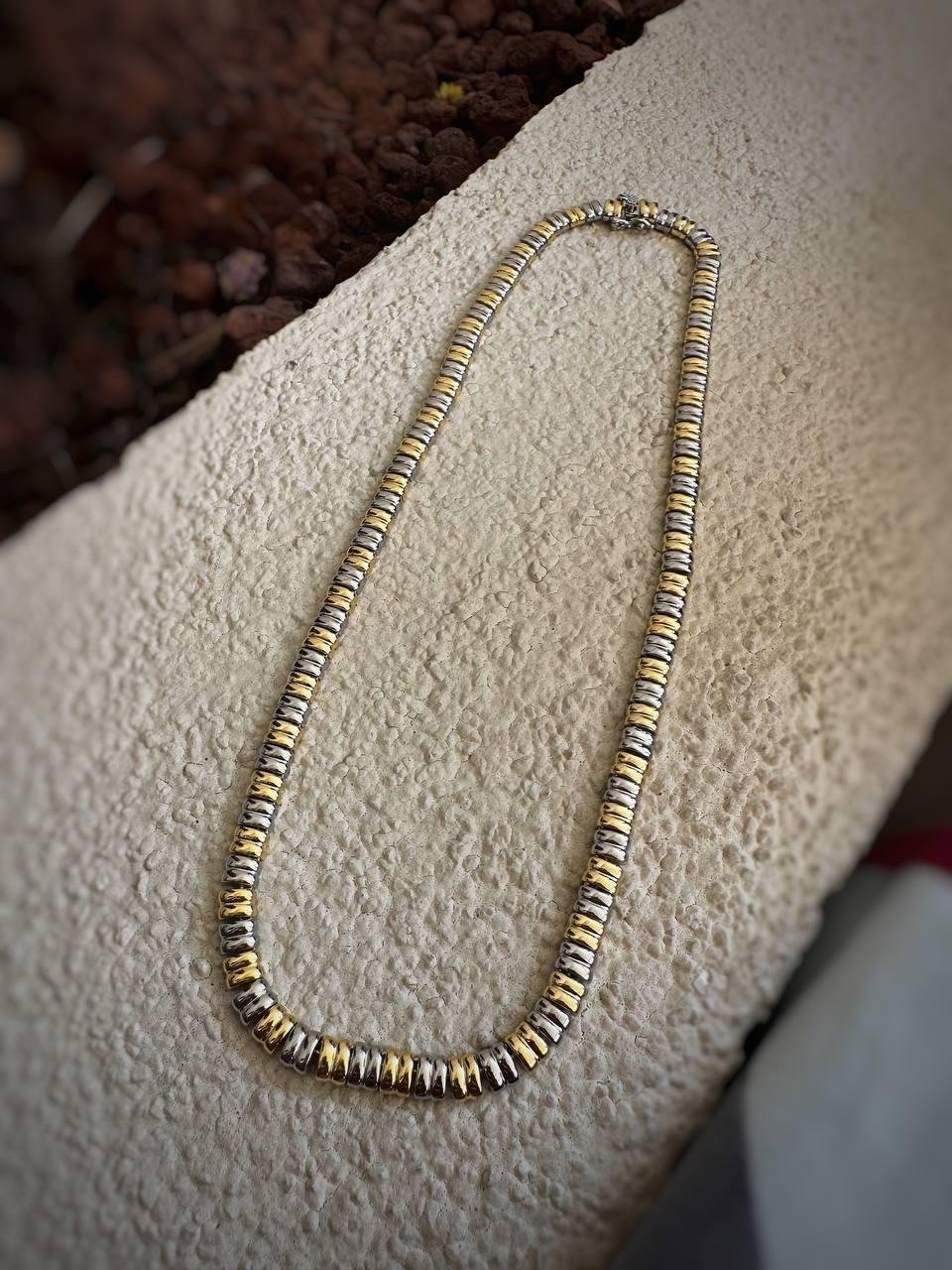 Vip Özel Seri İki Renkli İtalyan Sarmal Kolye