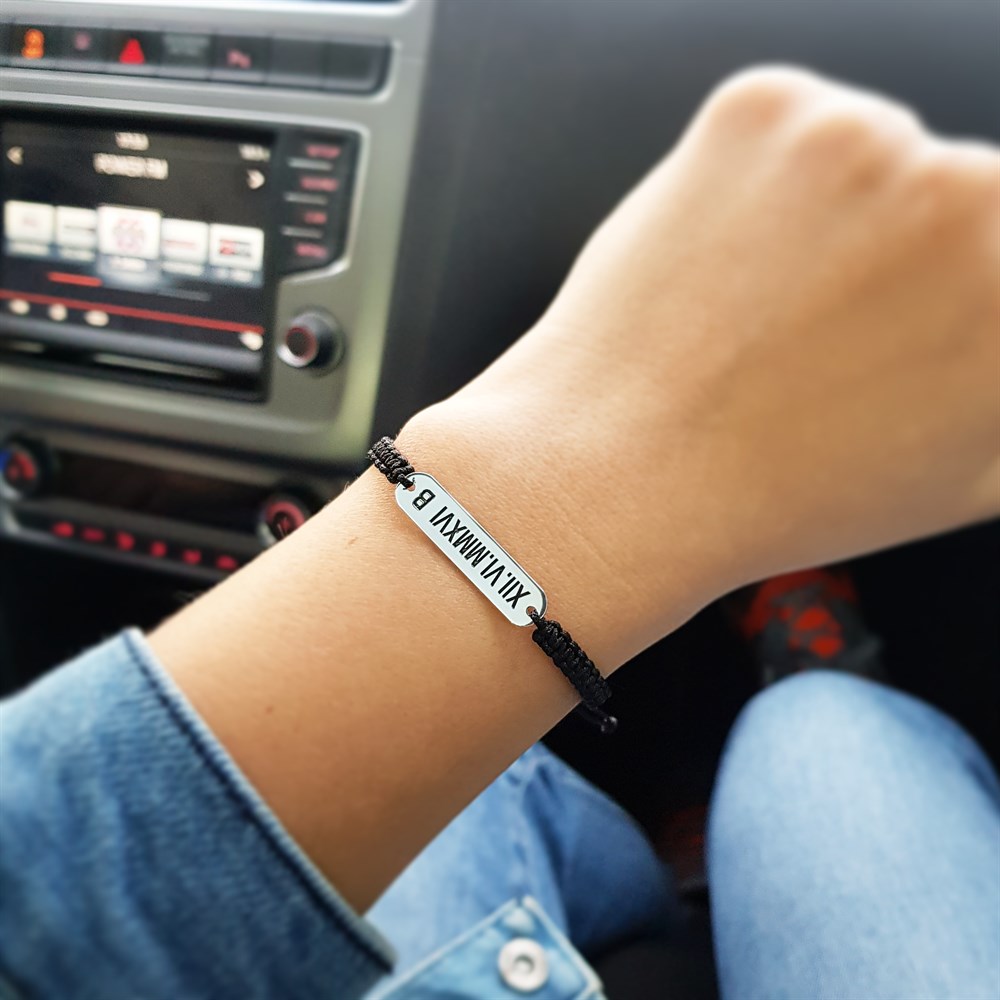 YENİ ÇUBUK ROMA TARİH HARF GÜMÜŞ BİLEKLİK