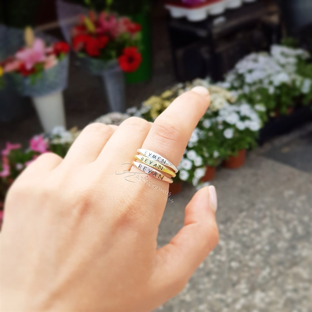 Yeni Kombin İsimli Gümüş Yüzük