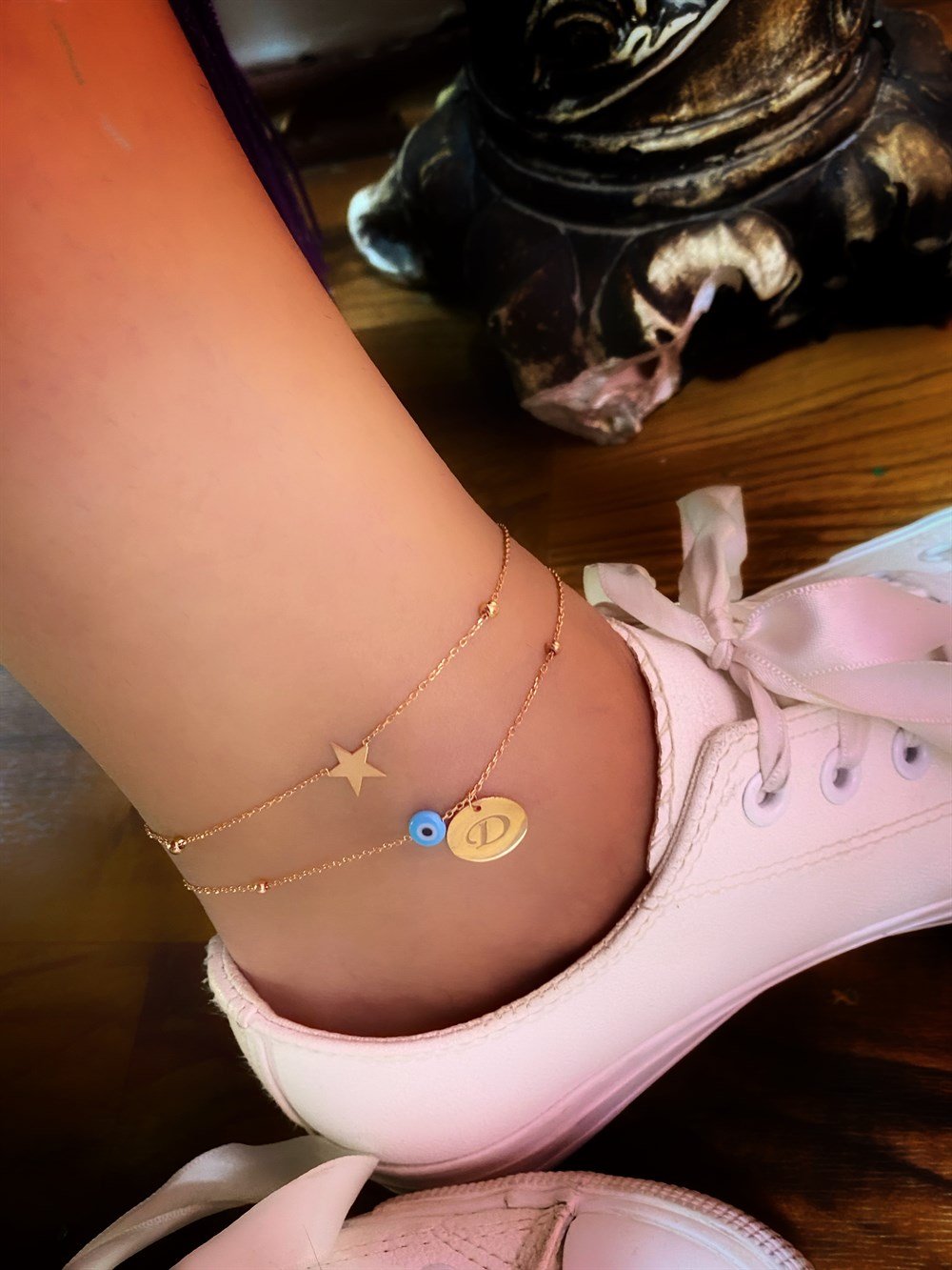 Yeni Plaka Harfli Gümüş Halhal 