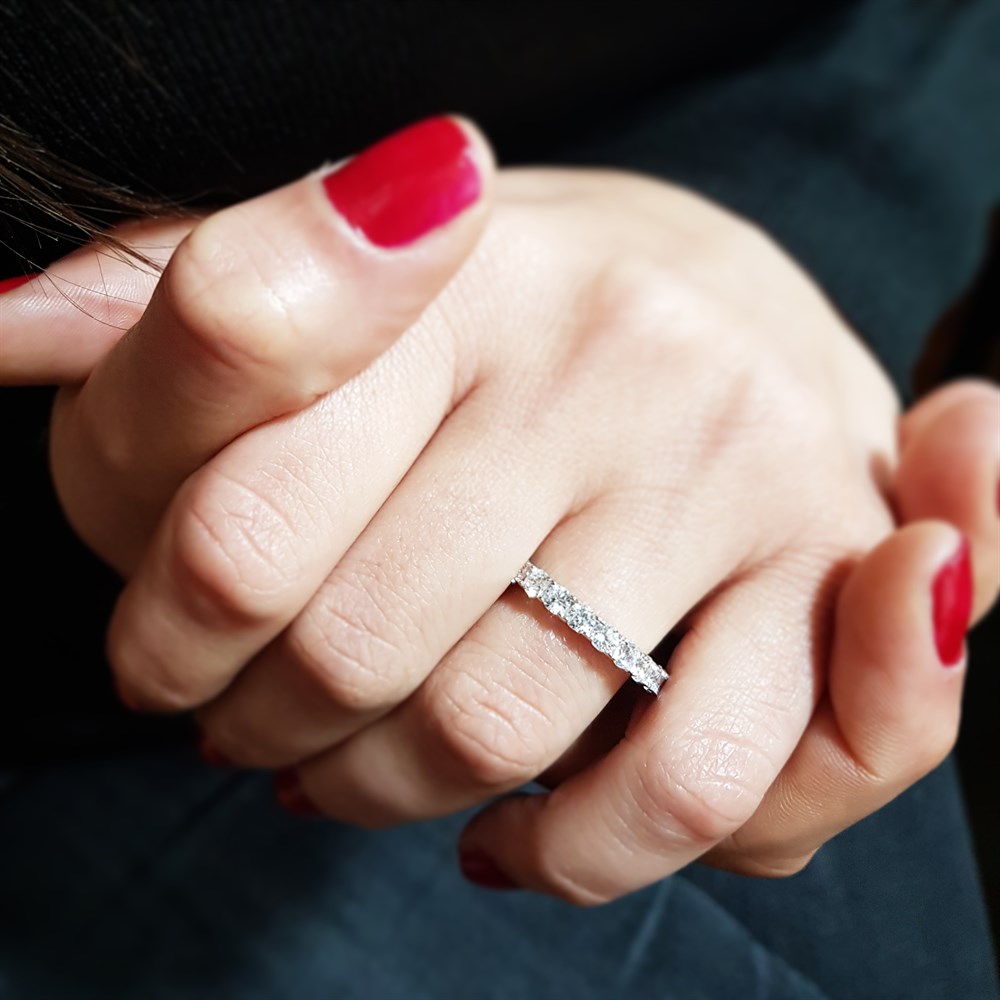 ZİRKON TAŞLI MİNİ TAŞ BOY TAM TUR ALYANS