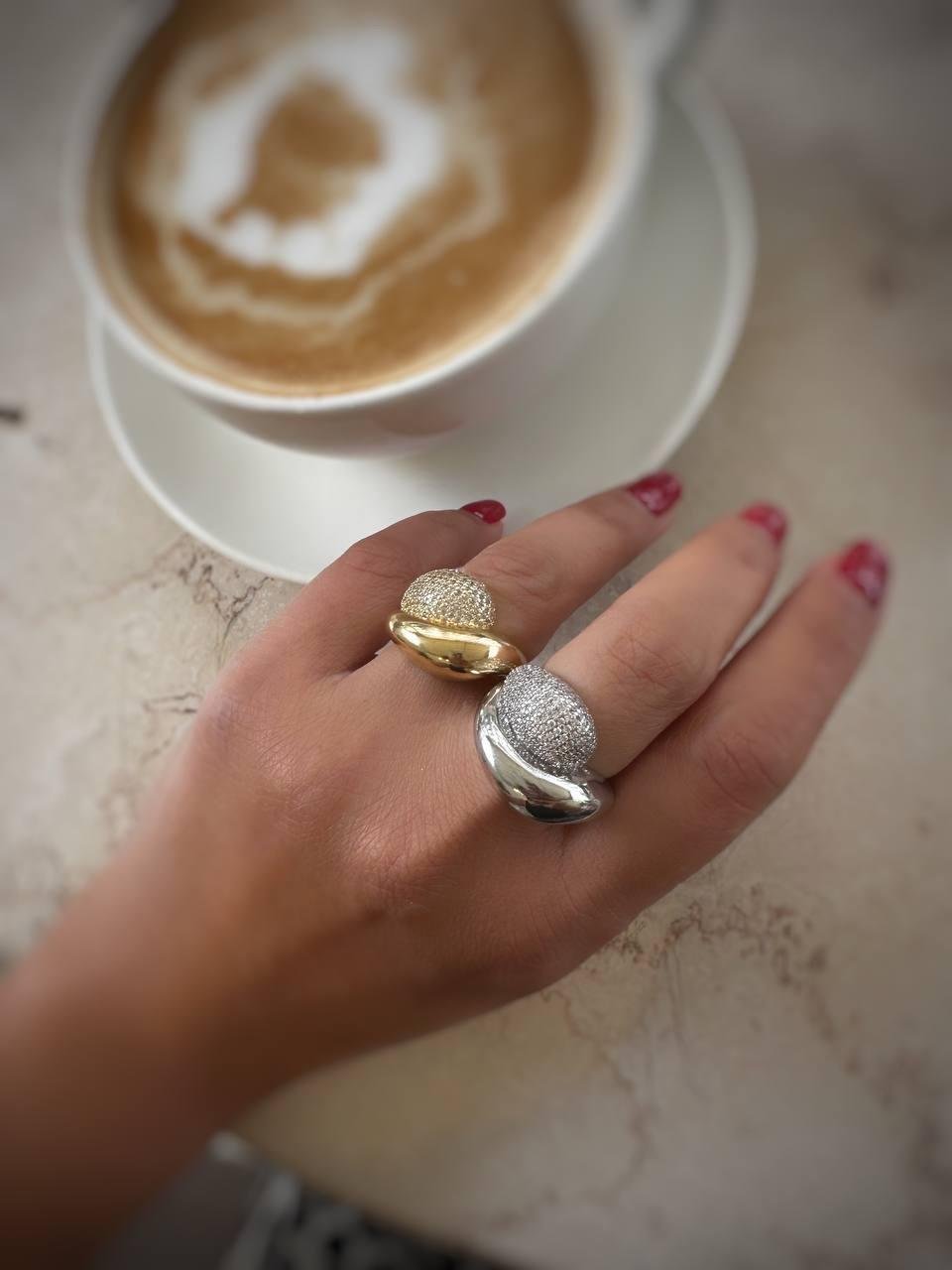 Zirkon Taşlı Özel Seri Yüzük