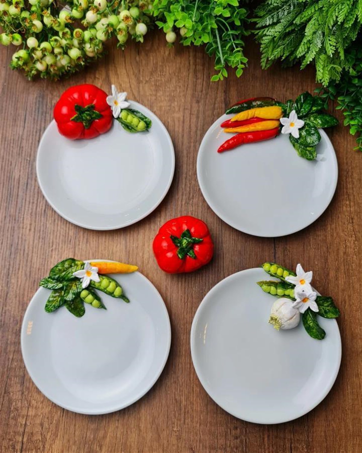 4 lü 17 cm tabak seti 