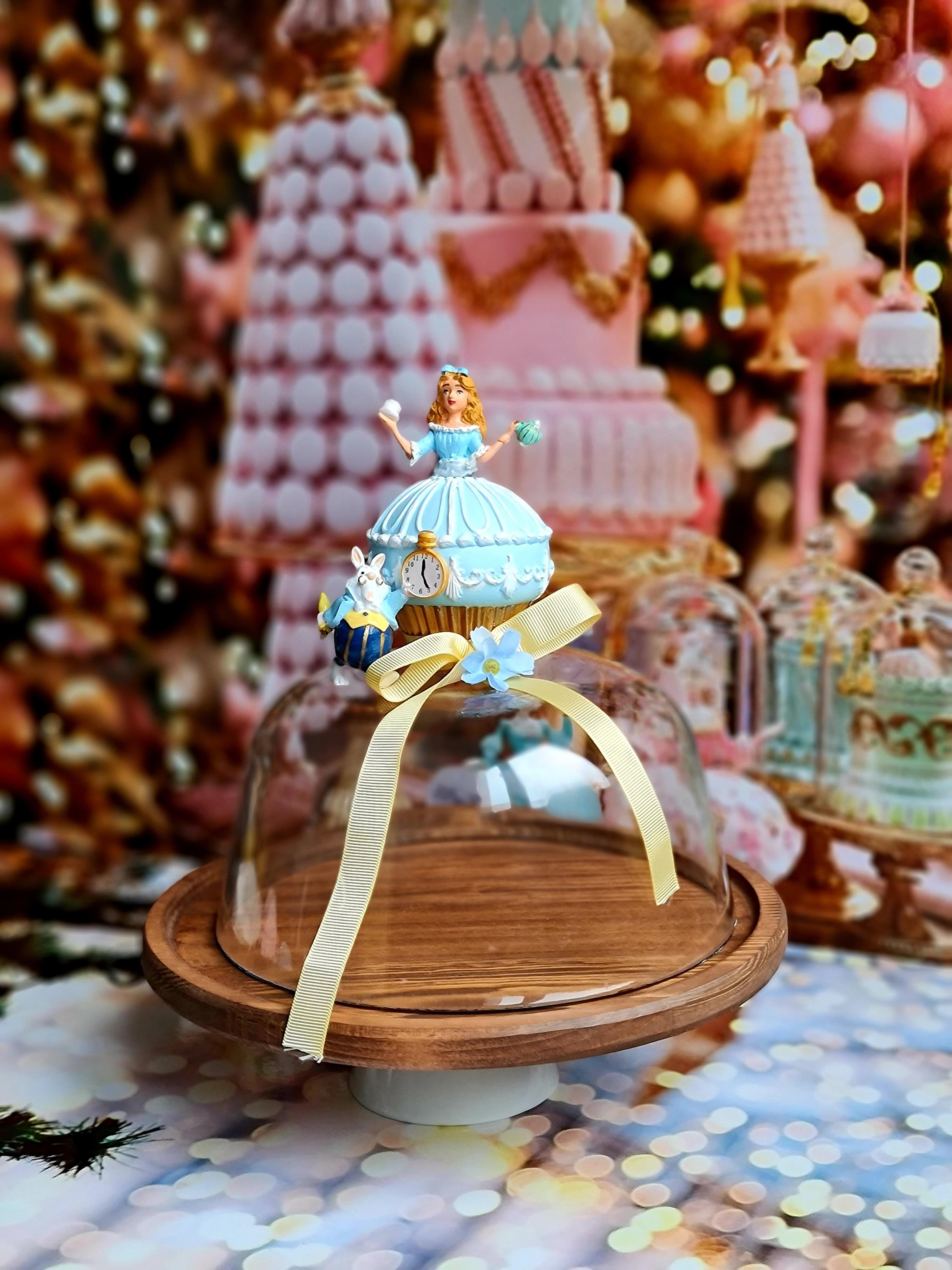 Alice Tea Time Ayaklı fanus