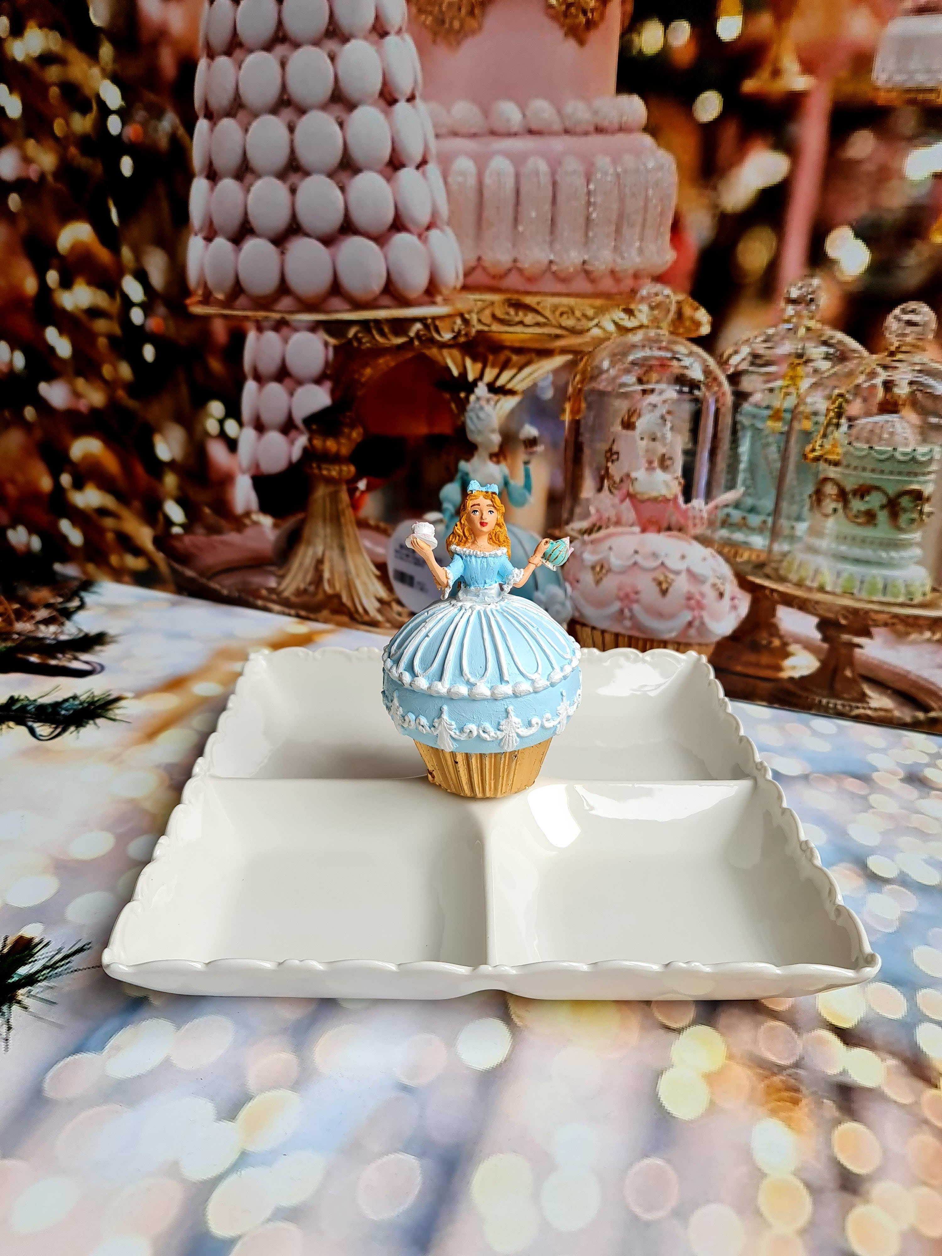 Alice Tea Time bölmeli tabak