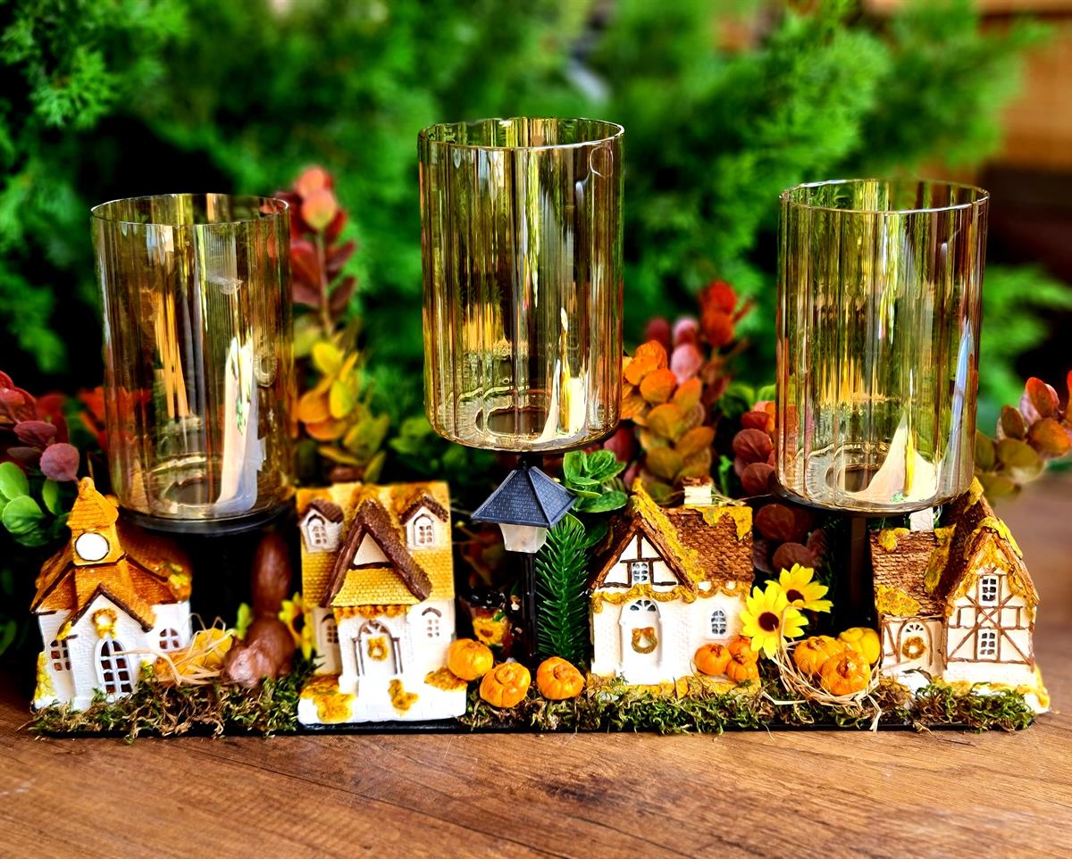 Autumn village masa decoru