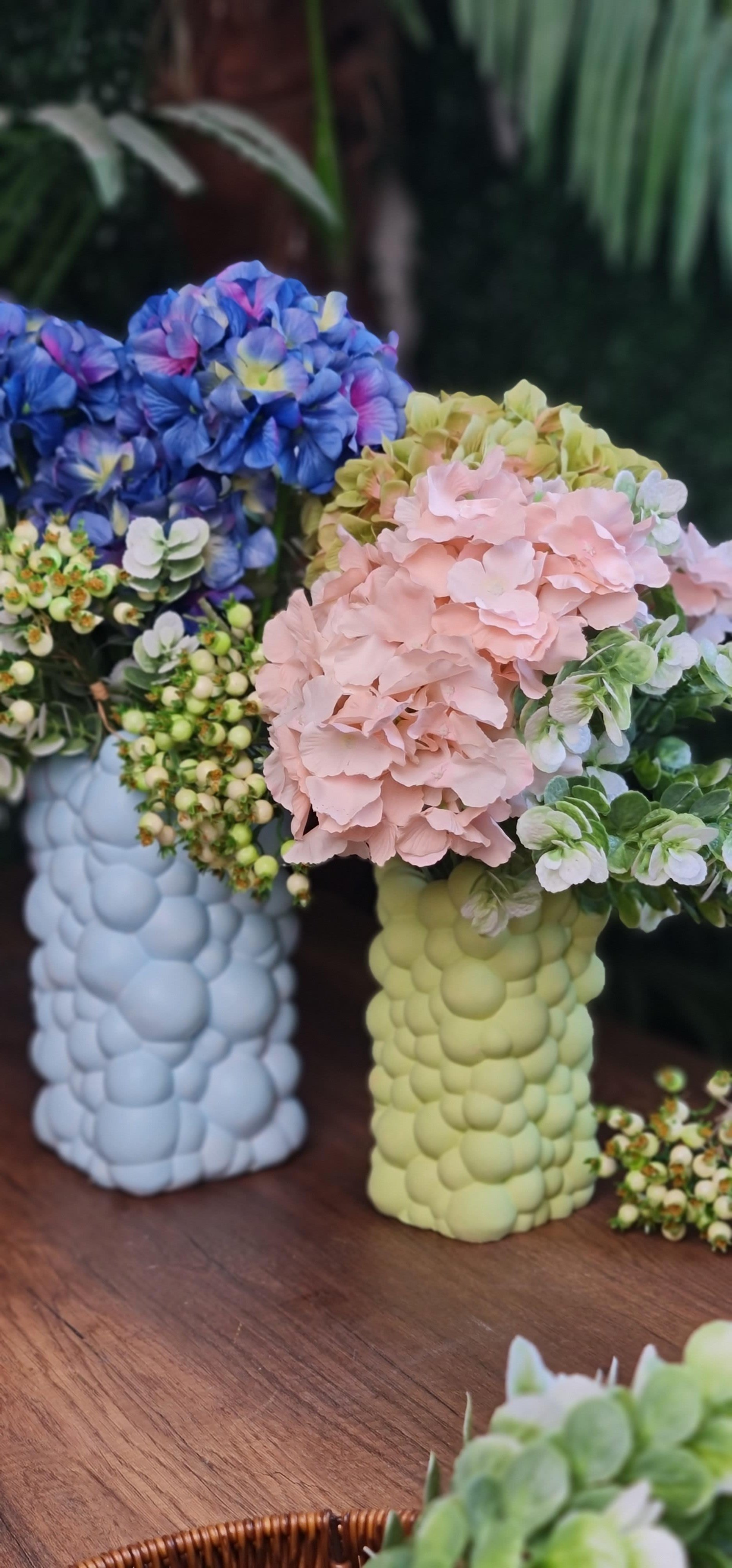 bubble vazo bebe mavi 28 cm