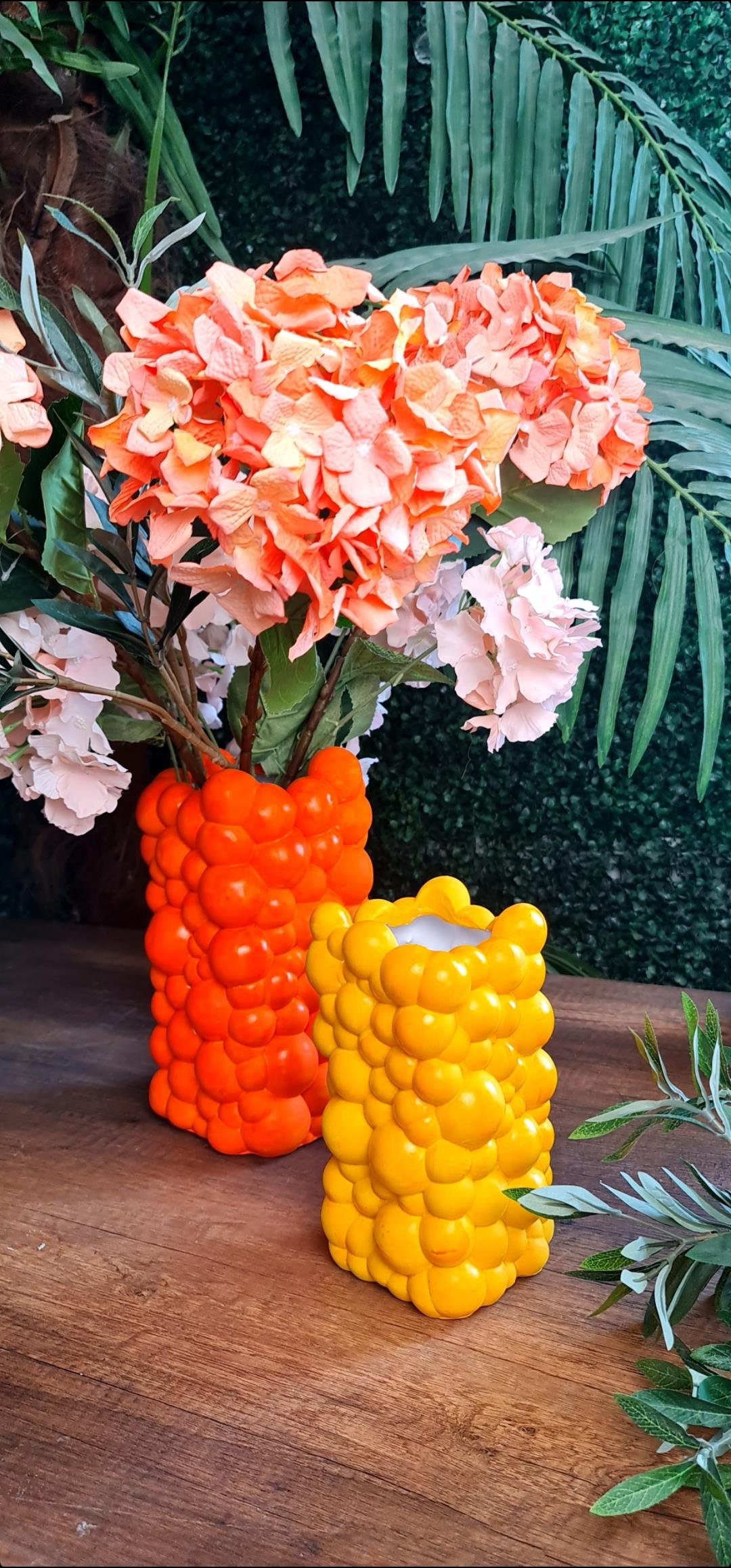 bubble vazo oranj 28 cm