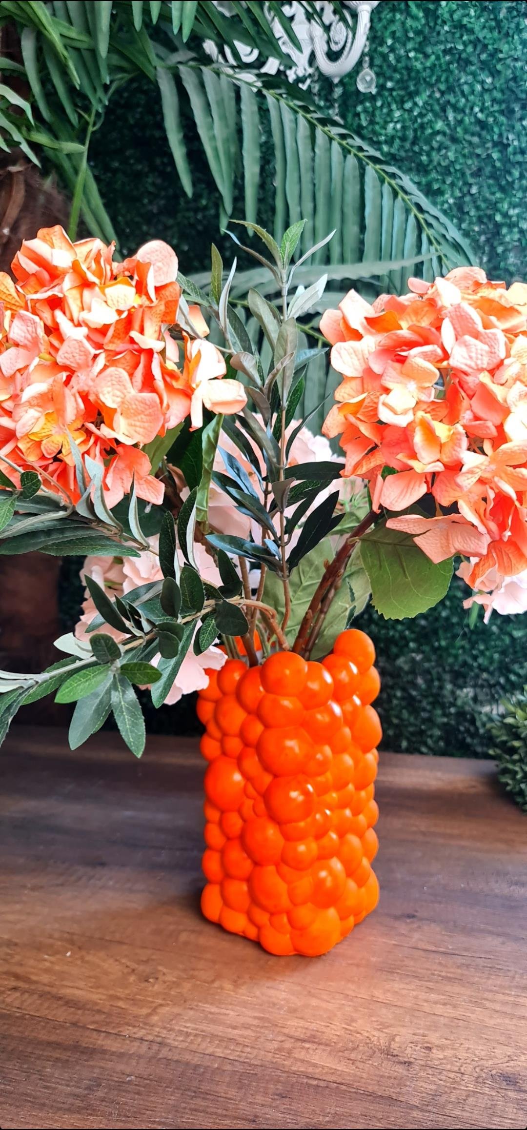 bubble vazo oranj 28 cm