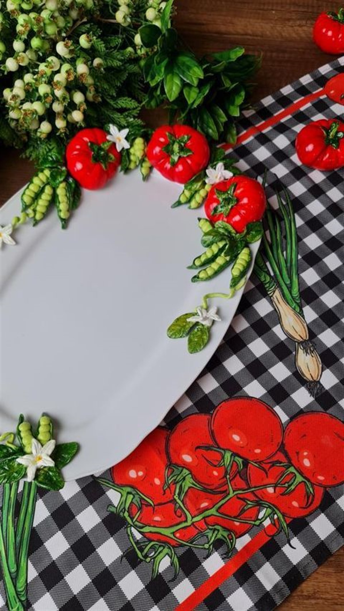 büyük oval tabak 45 cm