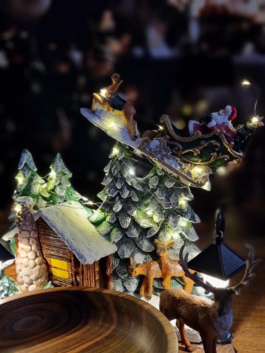 Chalet kuruyemişlik ışıklı,sokak lambalı