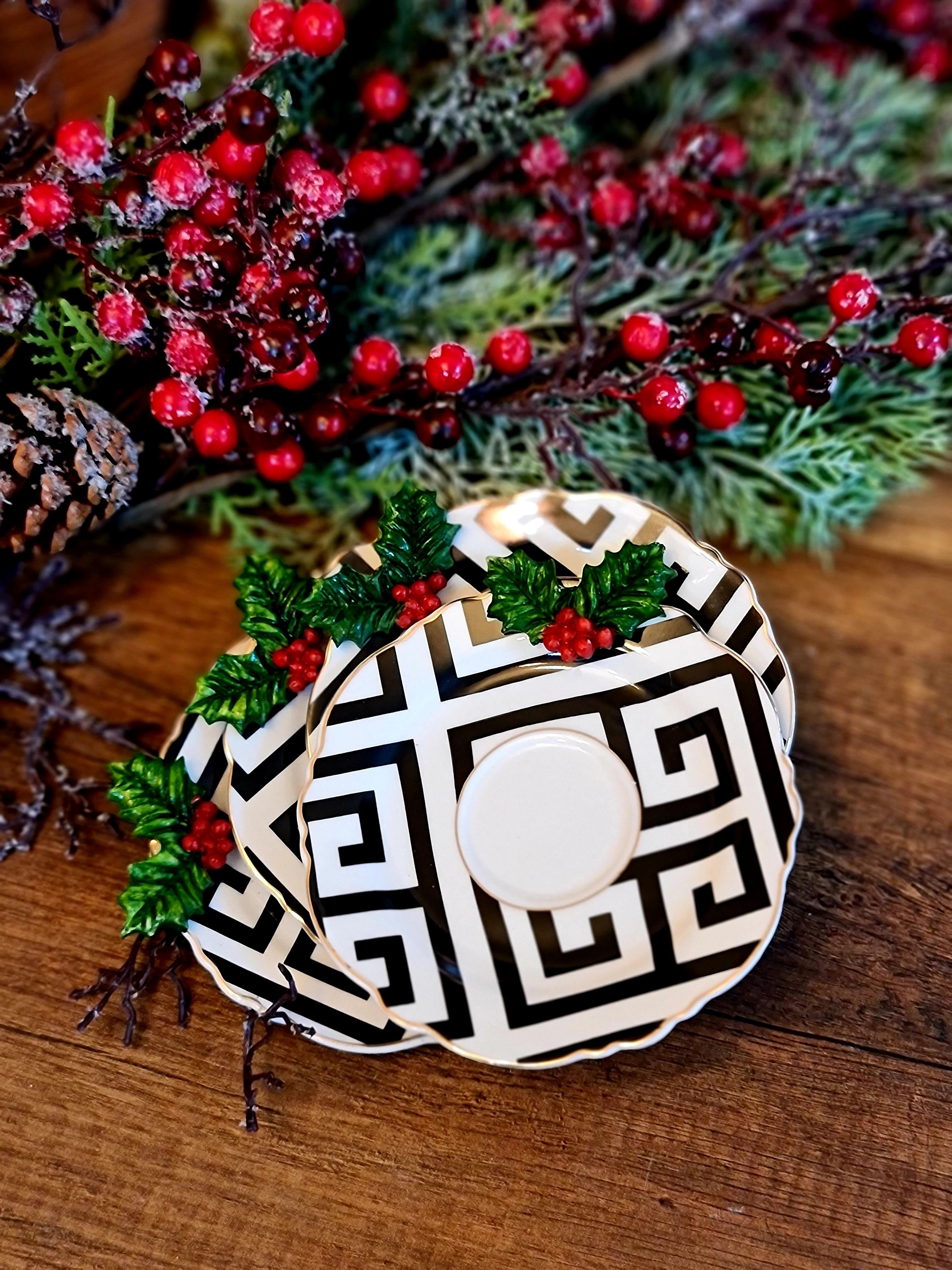 Christmas çay tabağı 4 lü