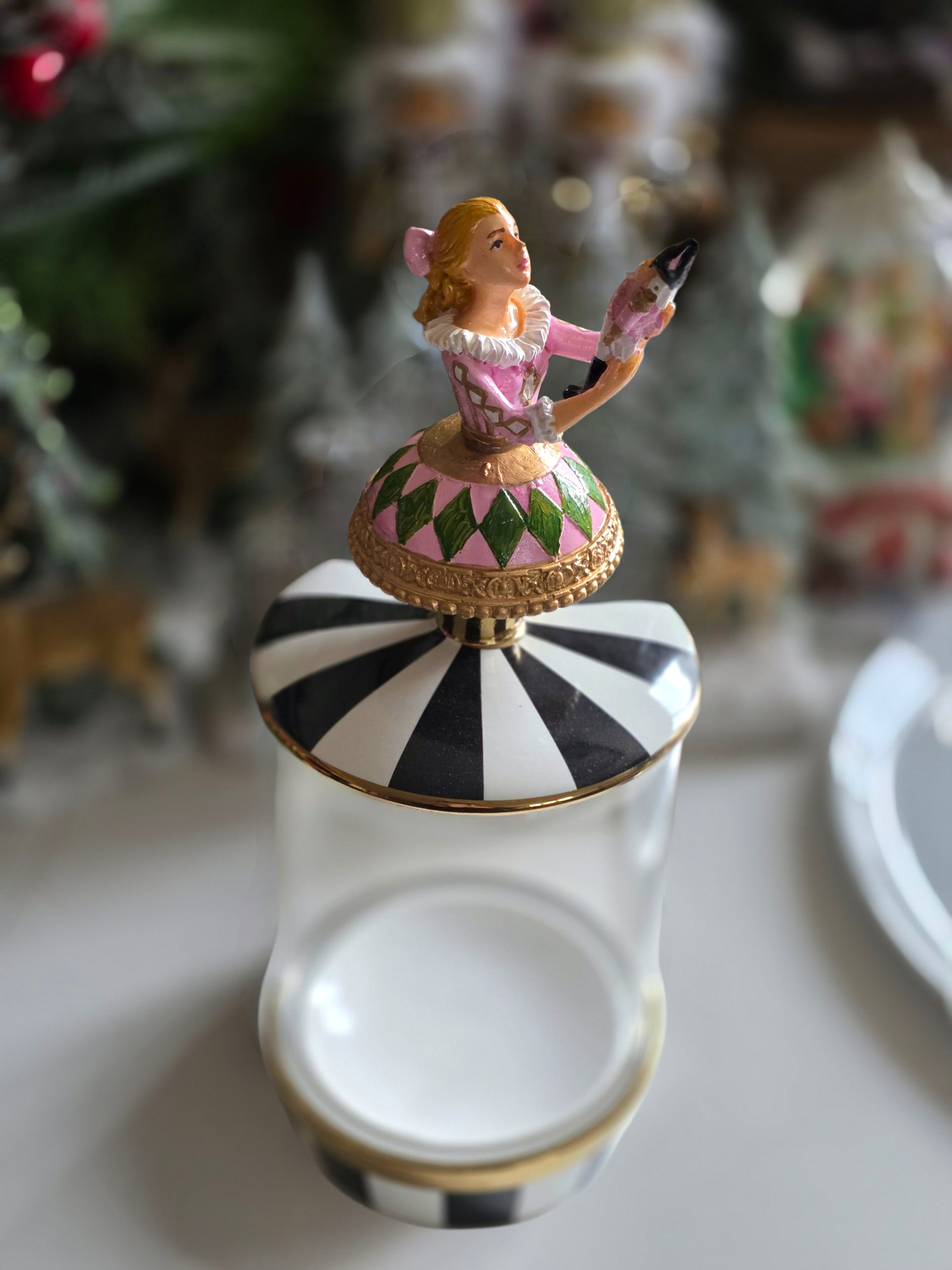 Clara şekerleme kavanozu pembe