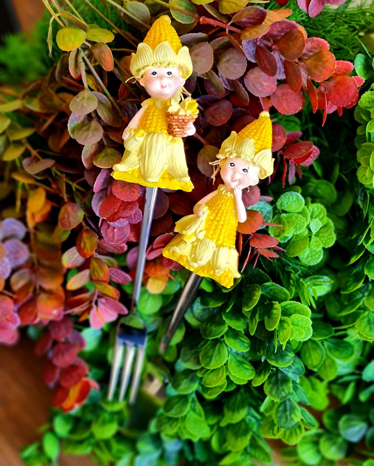 Corn Girl 2 li servis çatal kaşık