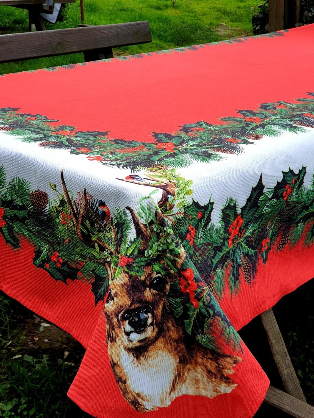 Deer kırmızı masa 140*240cm