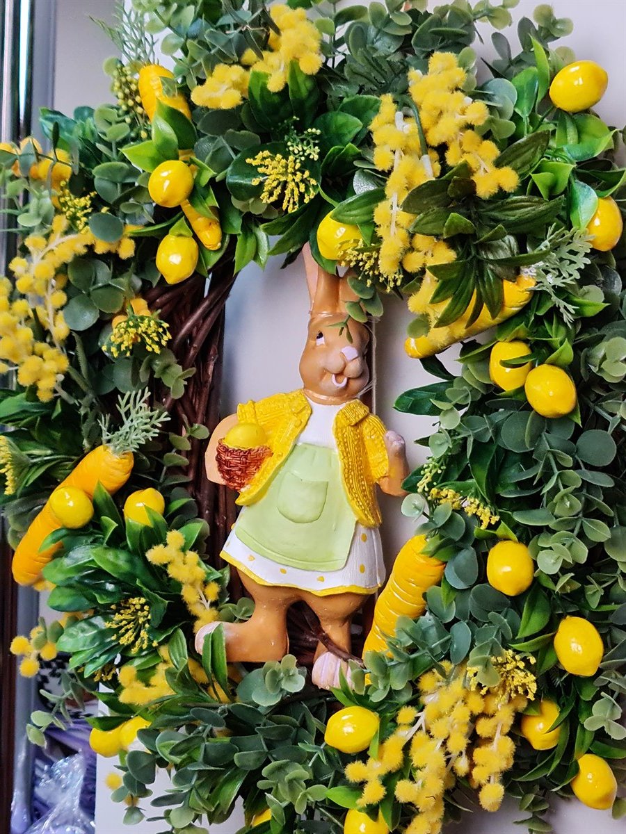 easter çelenk 50 cm