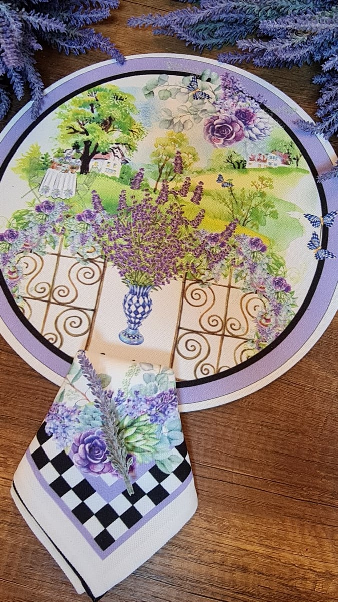 easter lila peçete 6 lı