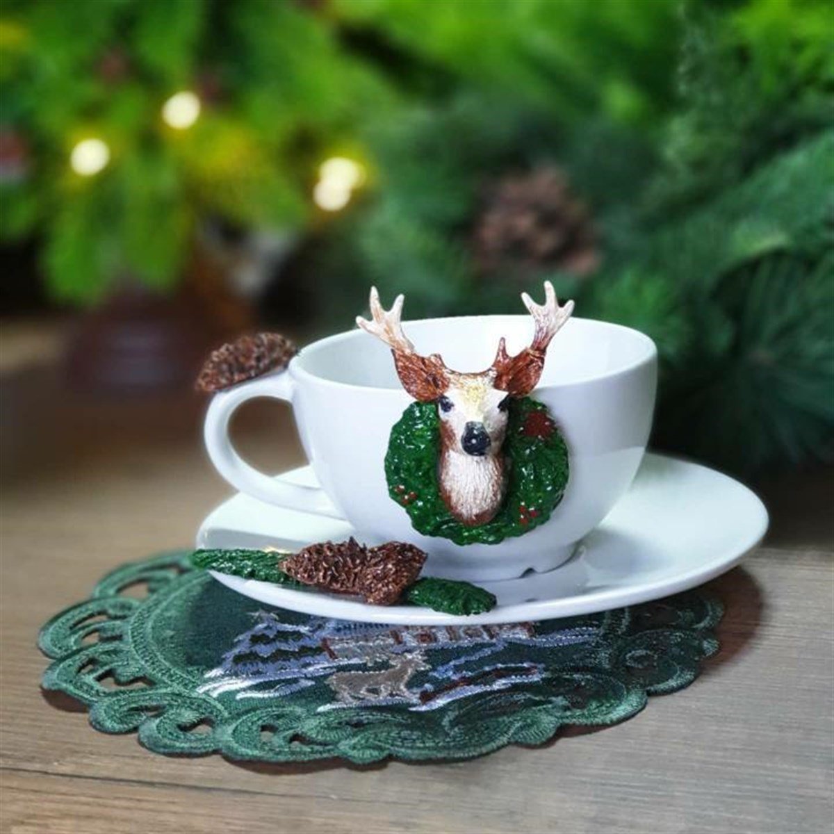 geyık nescafe fincanı