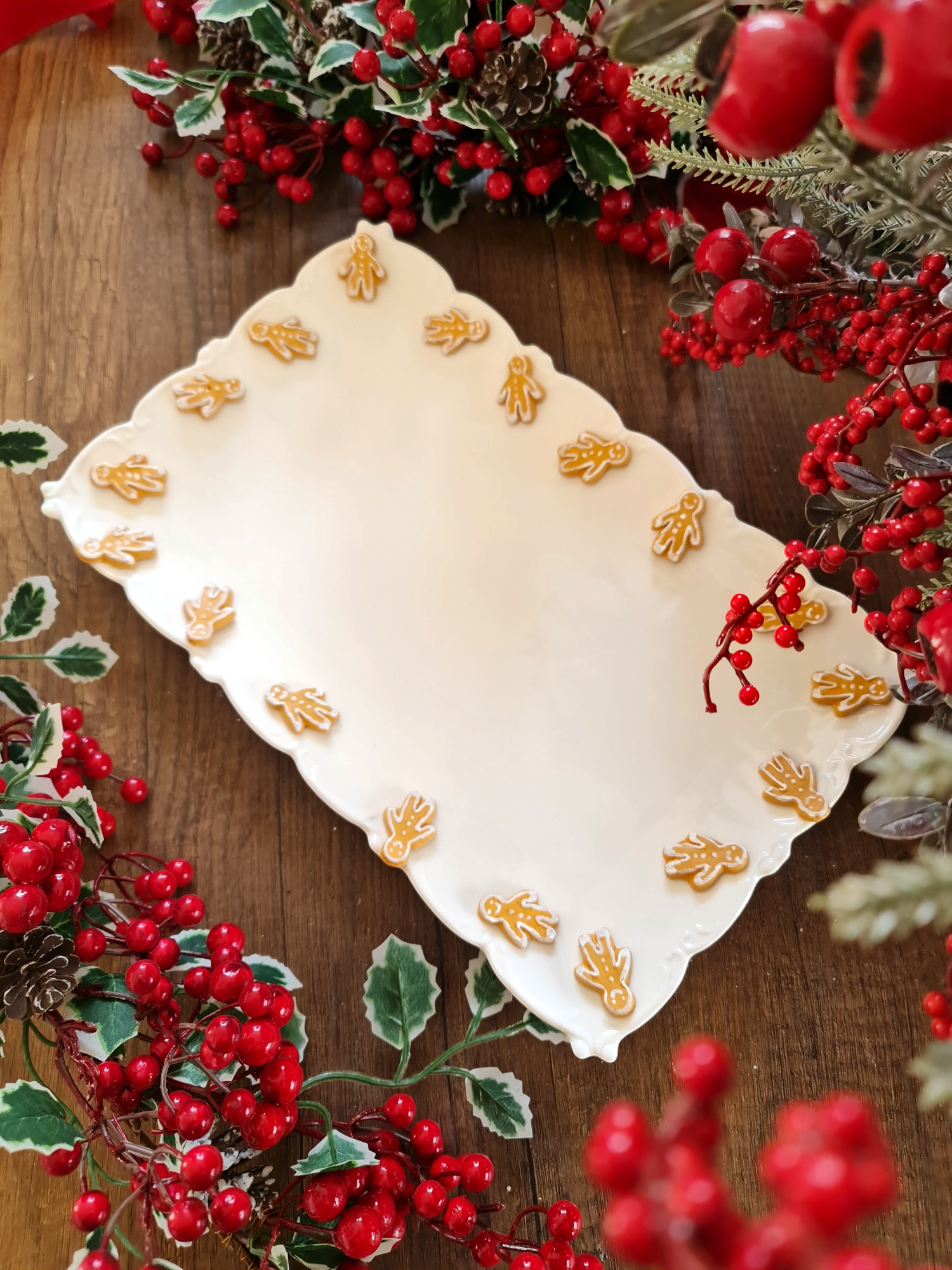 gingerbread dikdörtgen tabak