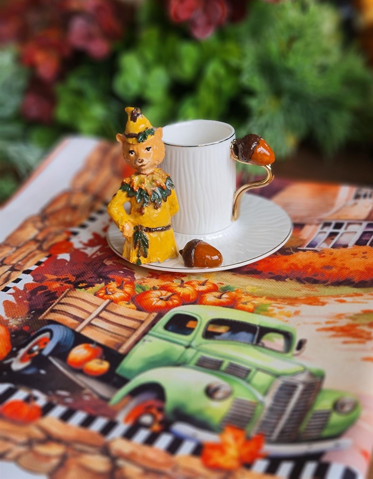 Kahve fincanı tilki