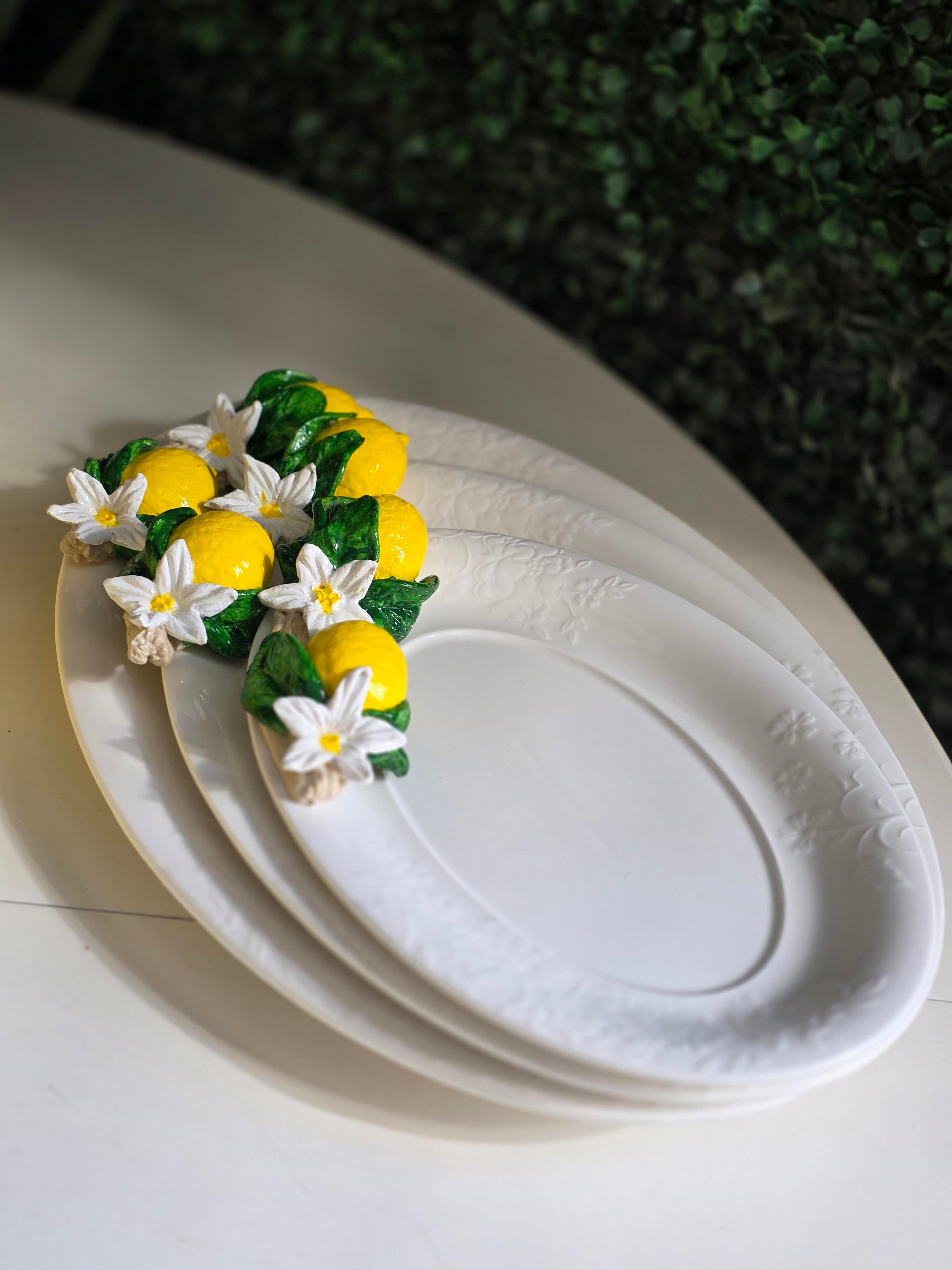 Limonlu kayık tabak 25 cm