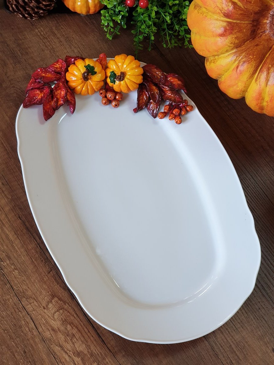 marsala&pumpkin kayık tabak