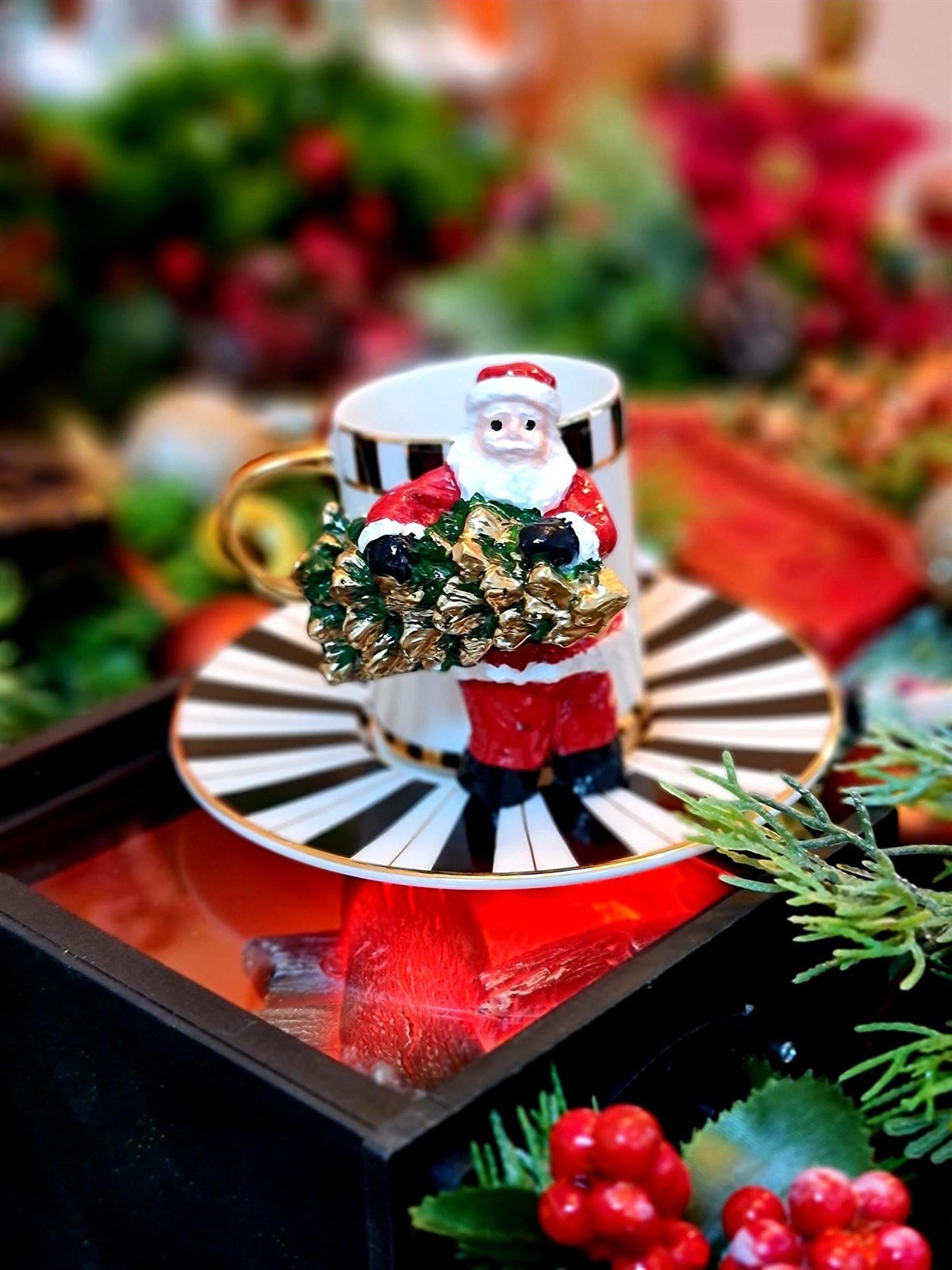 noel baba kahve fincanı