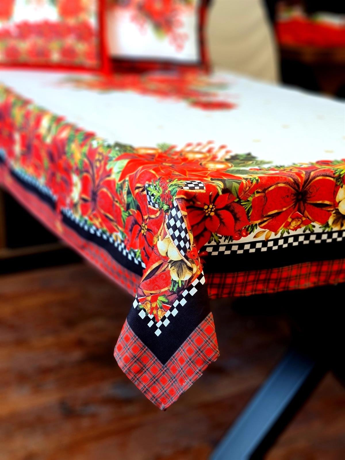 Noel ekose masa örtüsü 240*140 cm