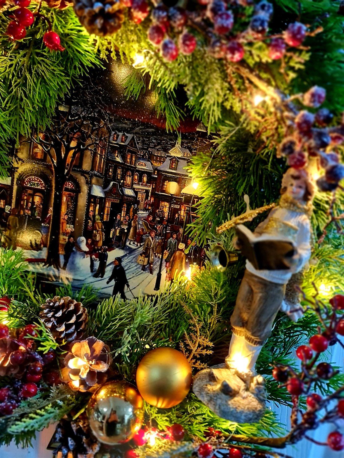 north by night çelenk 60 cm ledli