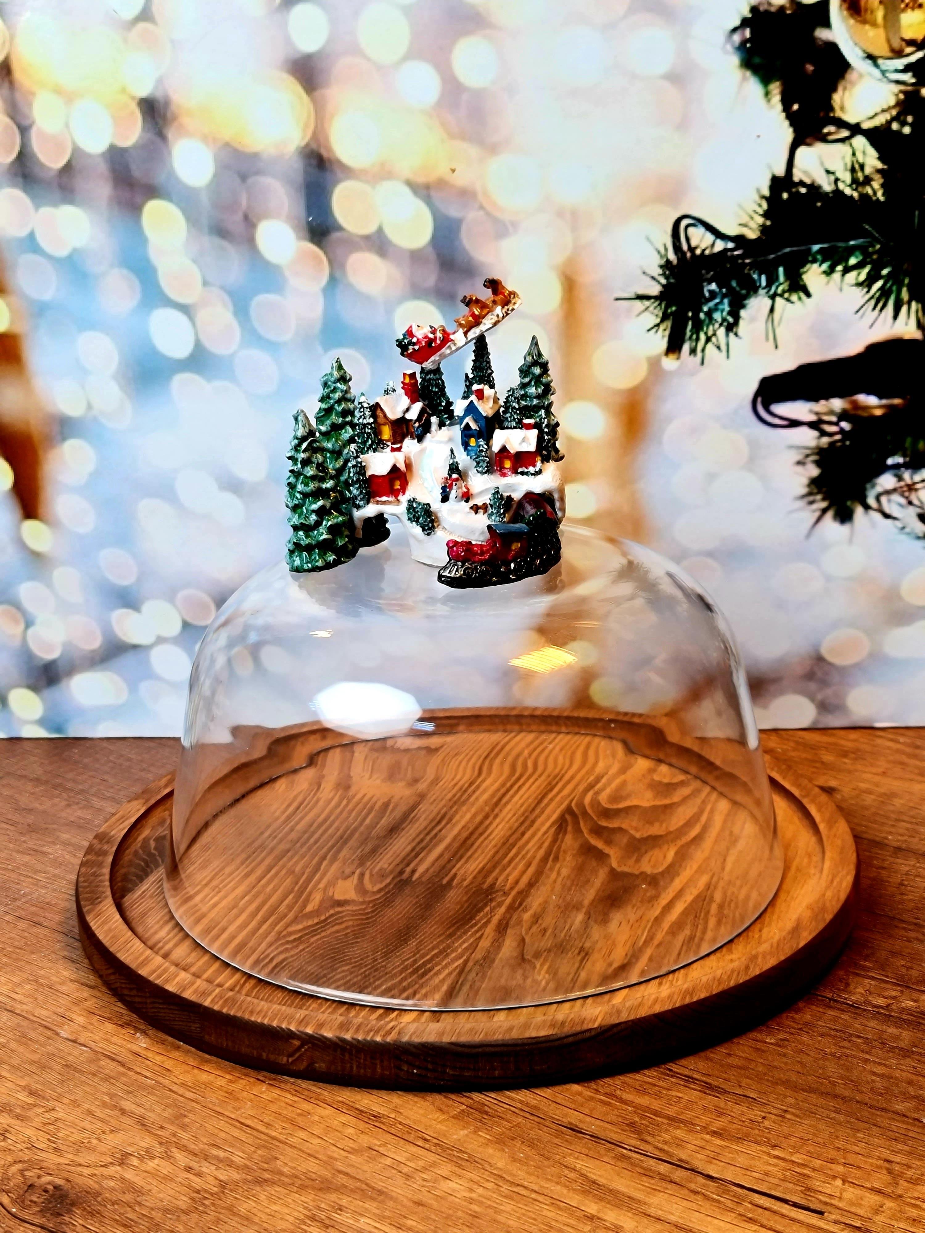 North Pole cam kapaklı fanus