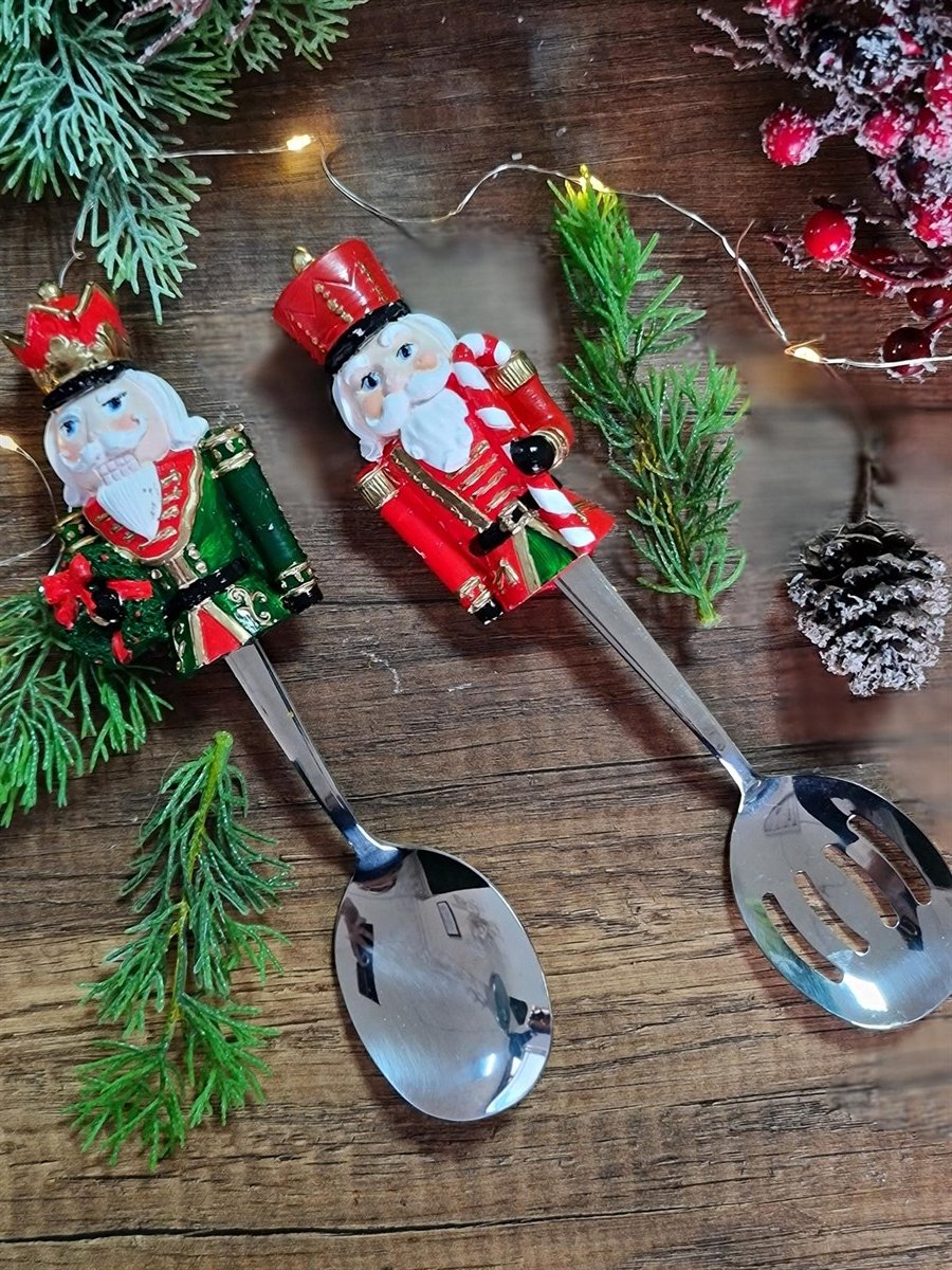 nutcracker 2 li servis kaşıkları