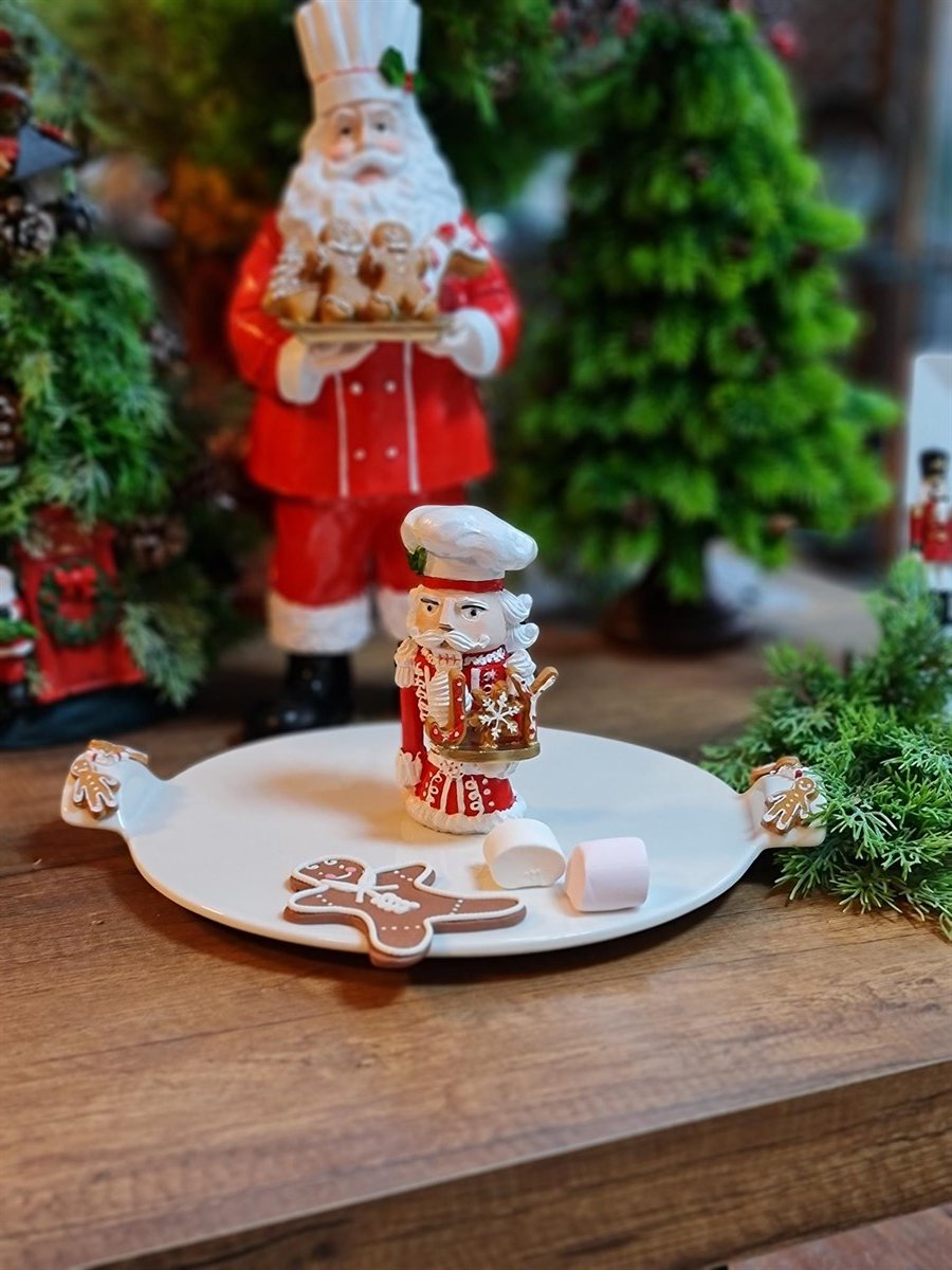 nutcracker circus tabak kırmızı 30 cm