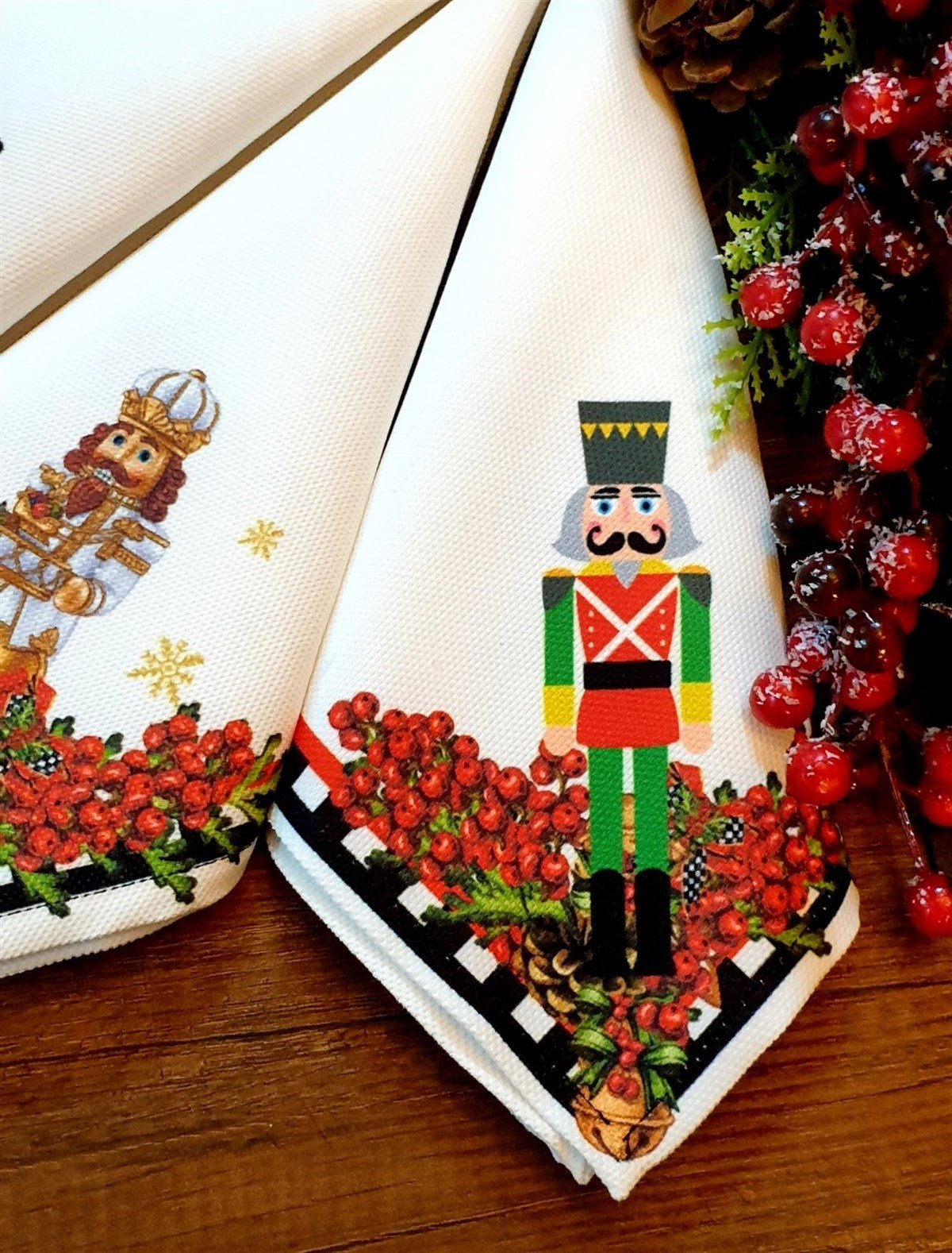 NUTCRACKER&CHRİSTMAS TOYS peçete 6 lı