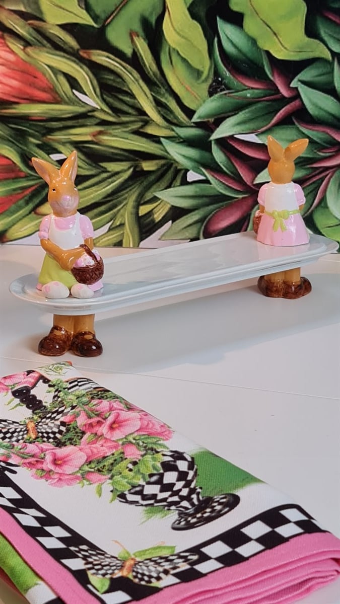 paskalya uzun tabak 35 cm pink