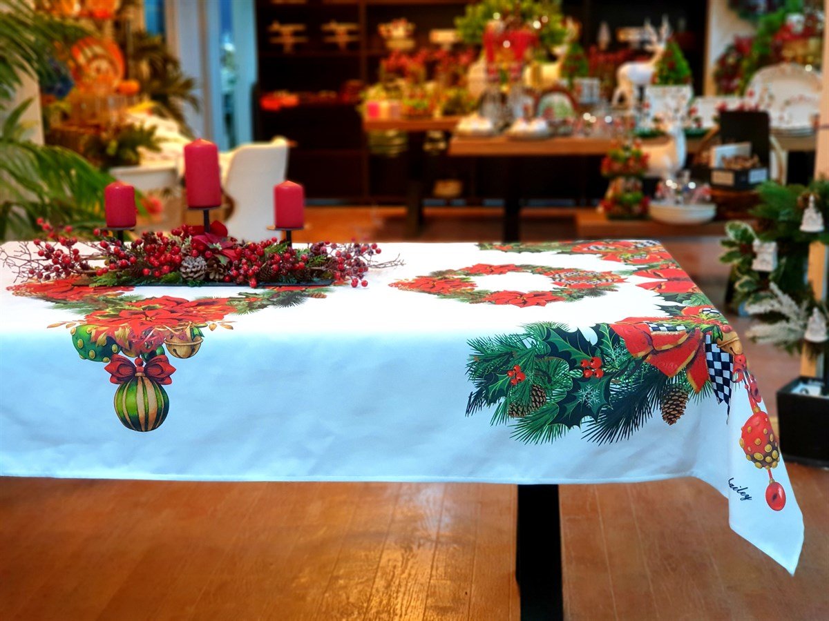 poinsetta masa örtüsü 136*240 cm