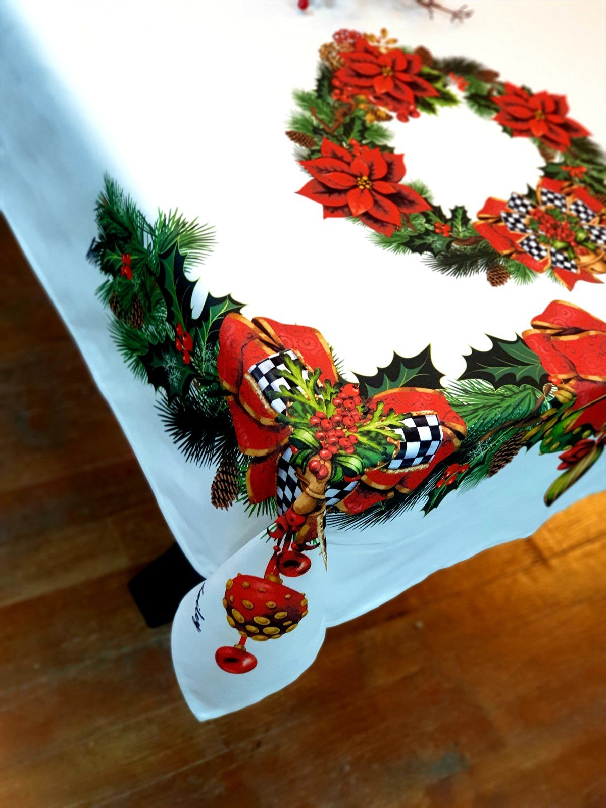 poinsetta masa örtüsü 136*240 cm