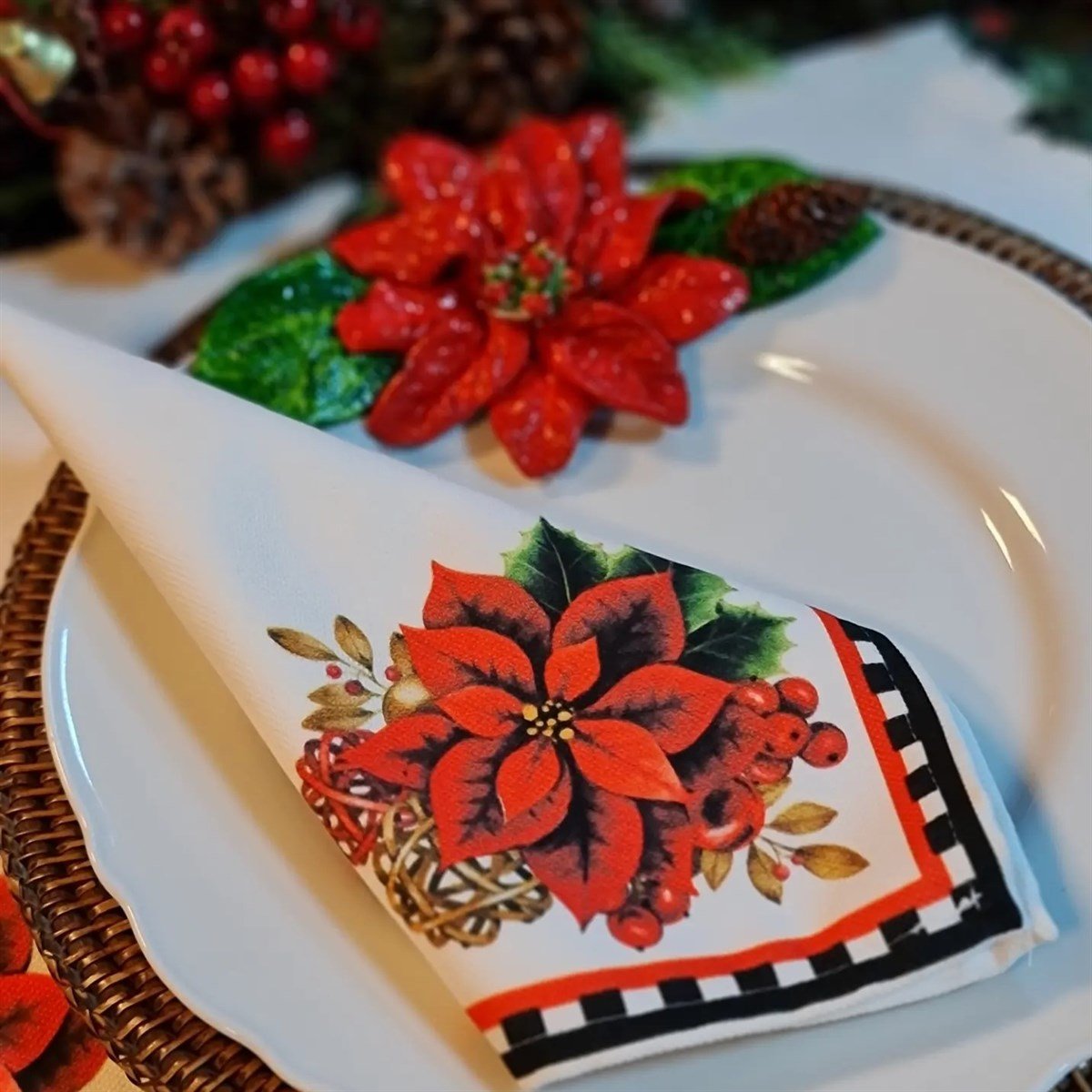 poinsettia tabak 29 cm