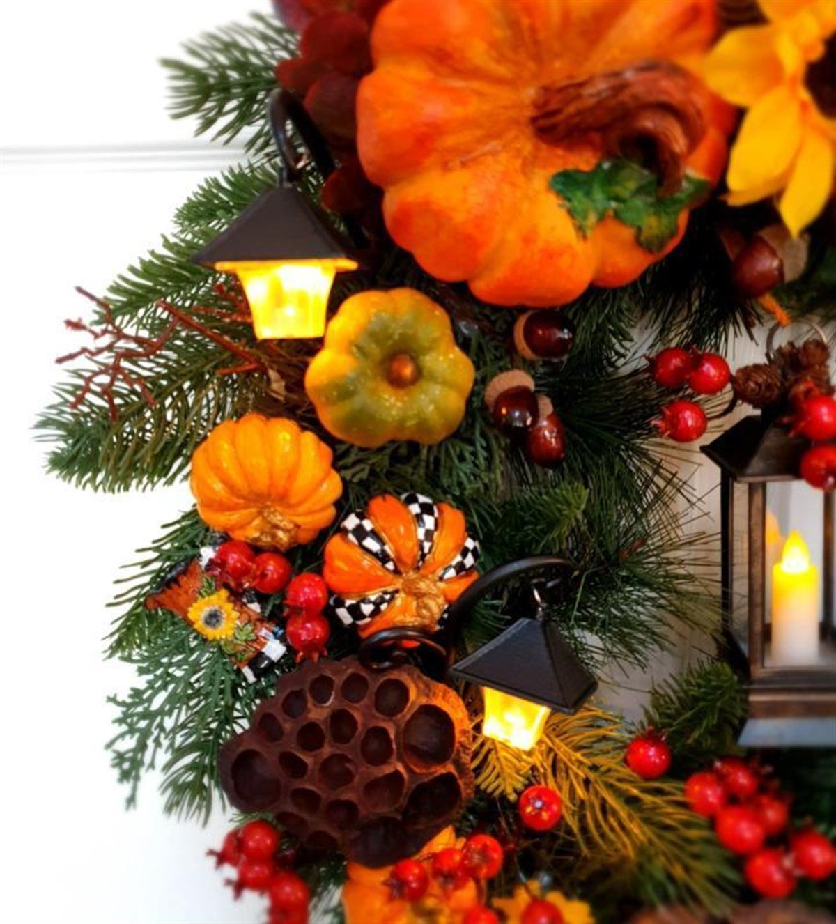 Pumpkin Wreath 55 cm