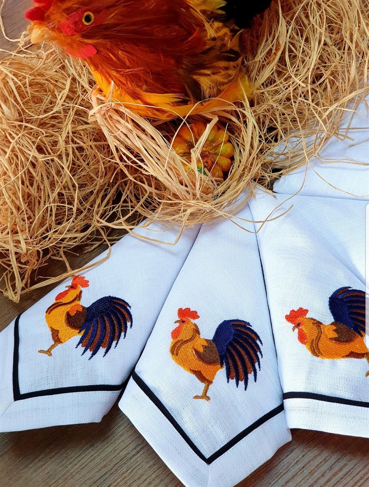 ROOSTERS PEÇETE NAKIŞLI 40*40 CM