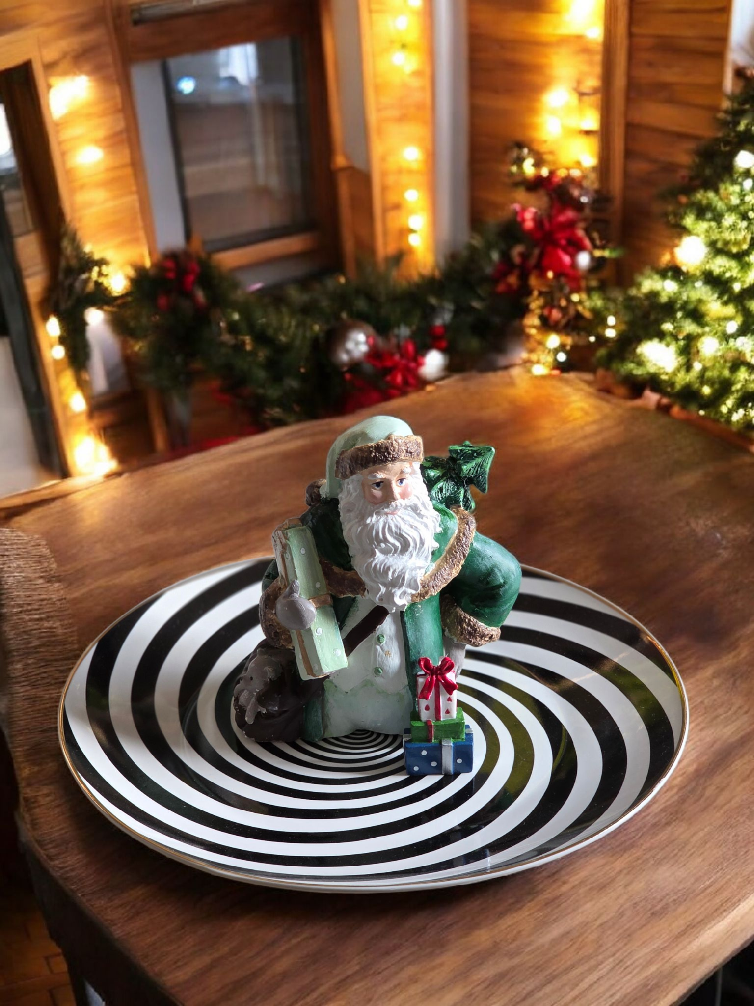 santa lollipop tabak yeşil