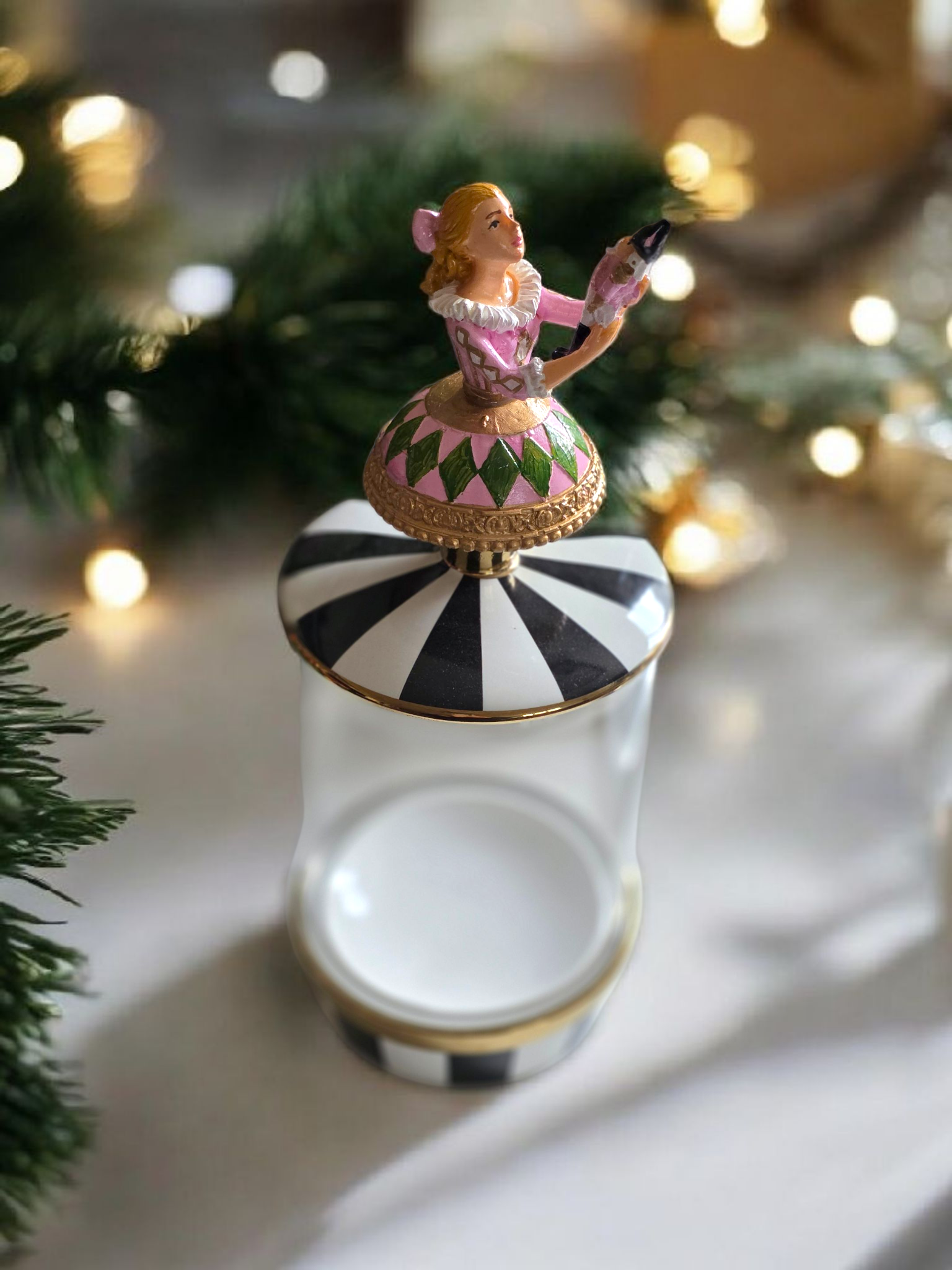 santa şekerleme kavanozu yeşil