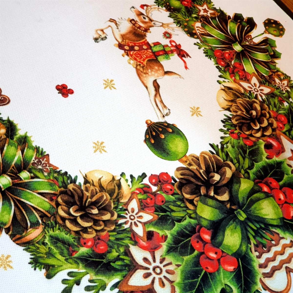Santa's Deer runner 138*50cm