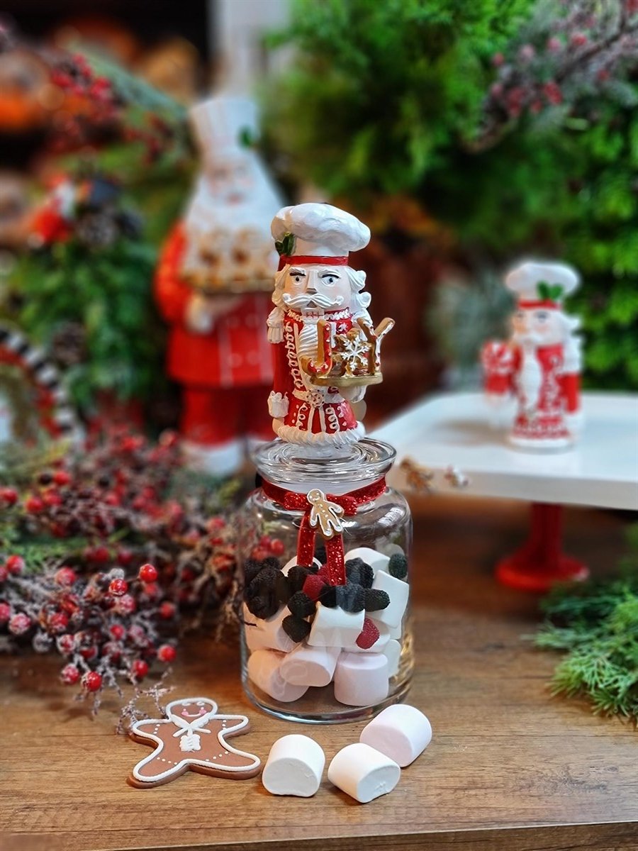 şekerleme kavanozu kırmızı