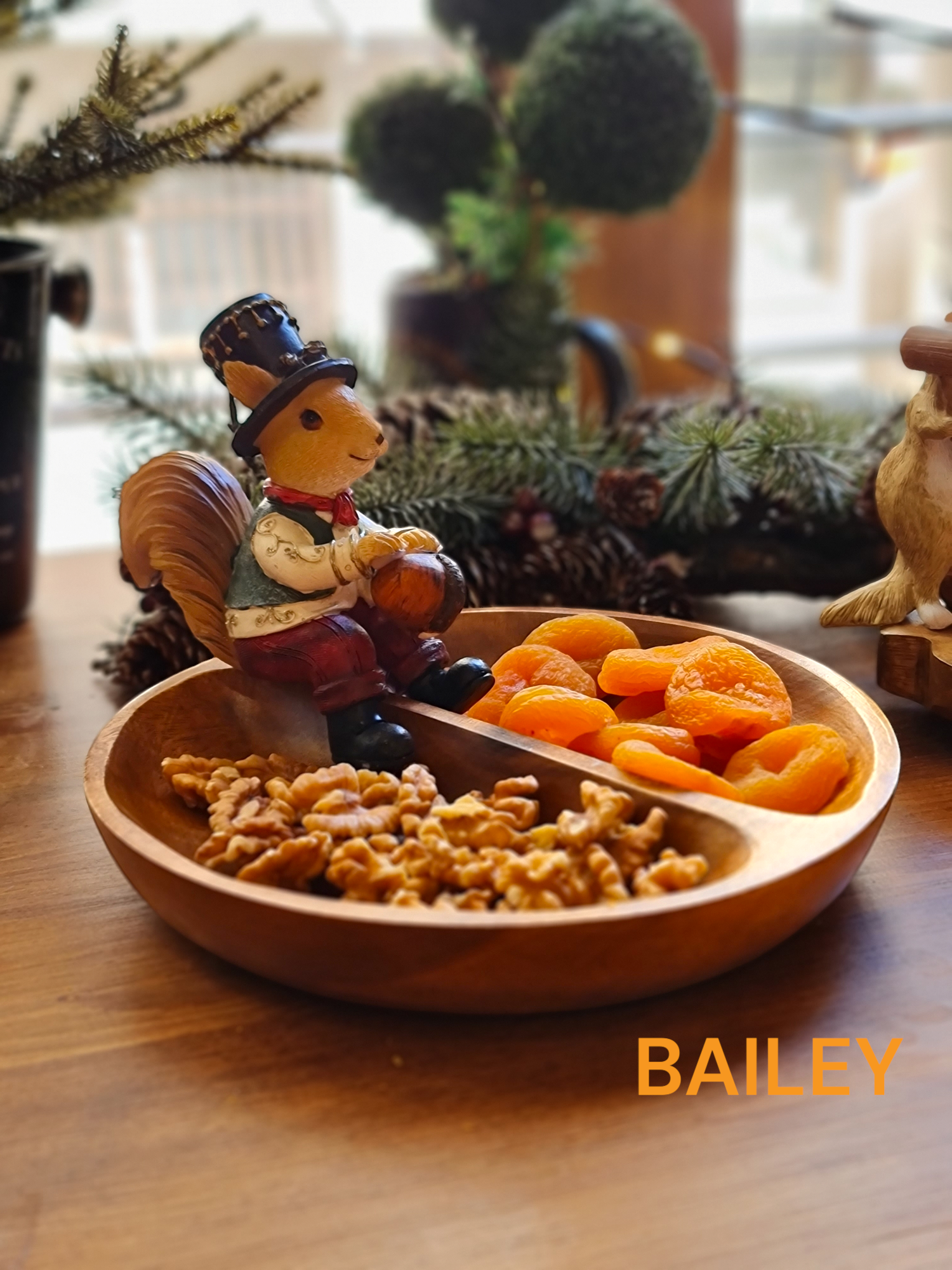 Sincap kuruyemişlik 2 bölmeli 23 cm