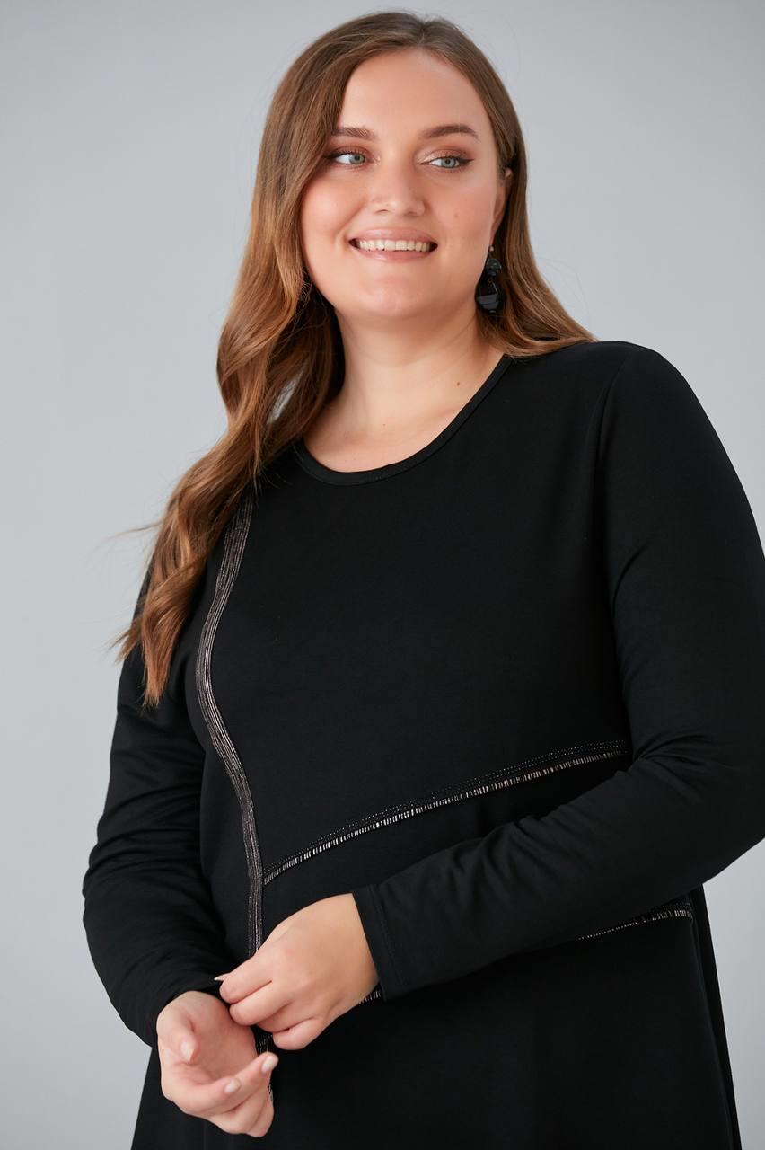 taş detaylı siyah tunik