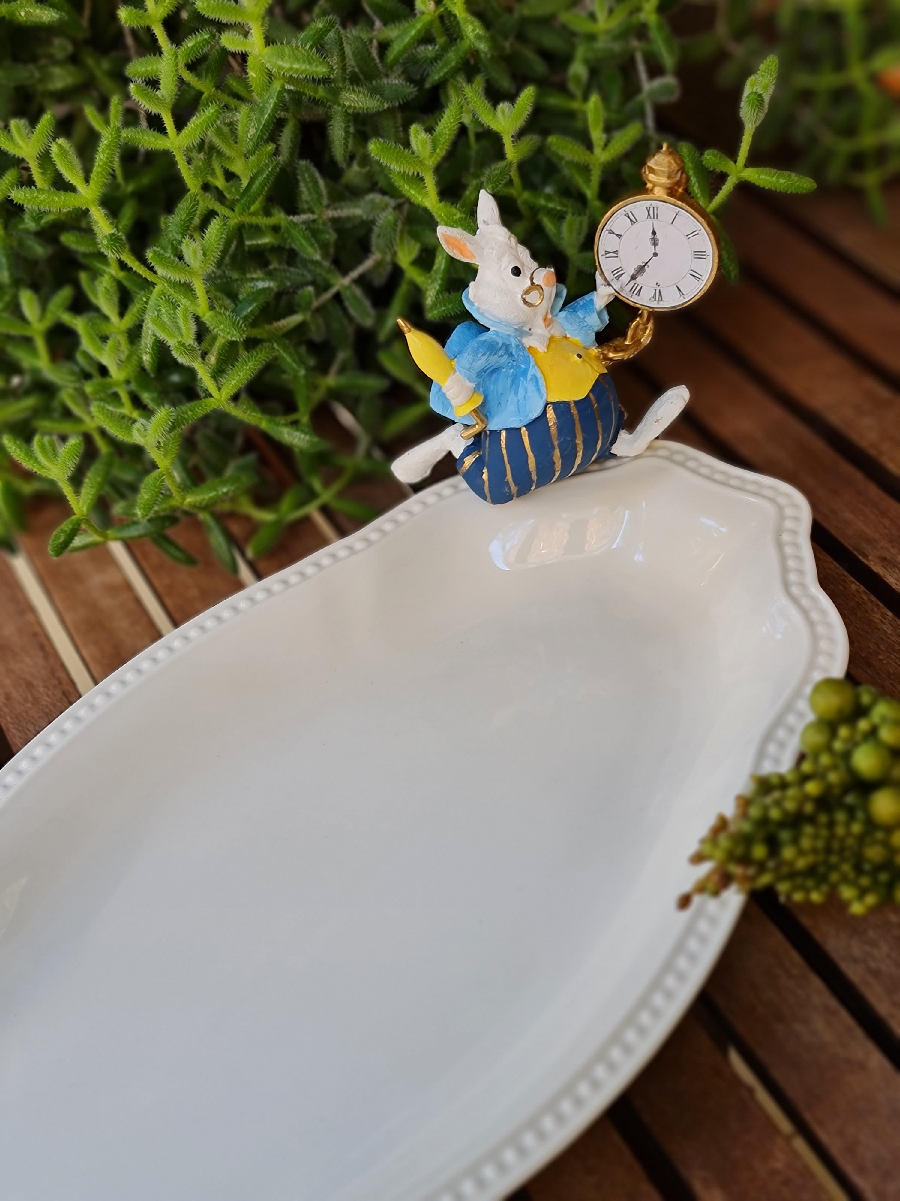 White Rabbit Kayık tabak